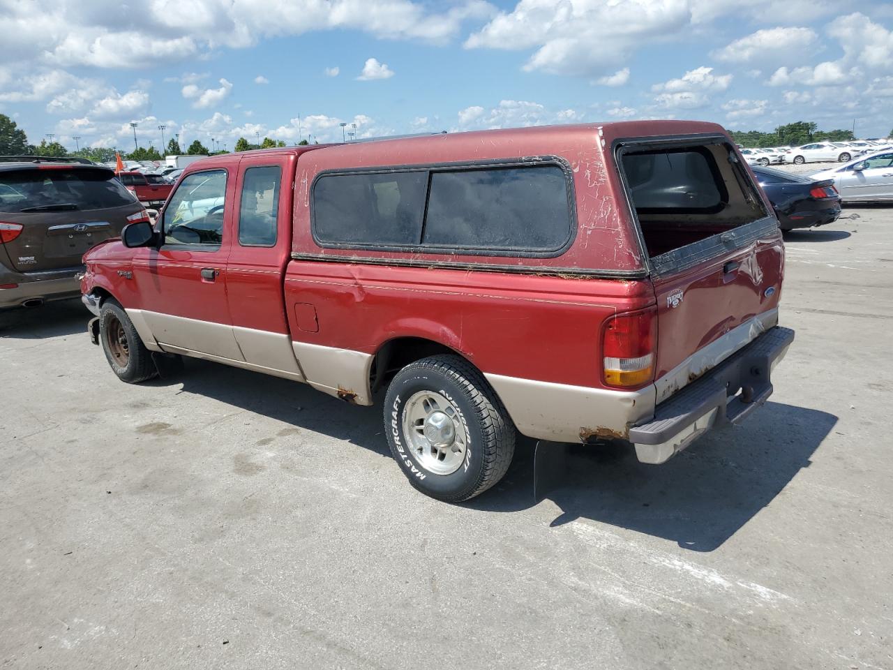 1997 Ford Ranger Super Cab Red vin: 1FTCR14X0VPA12468