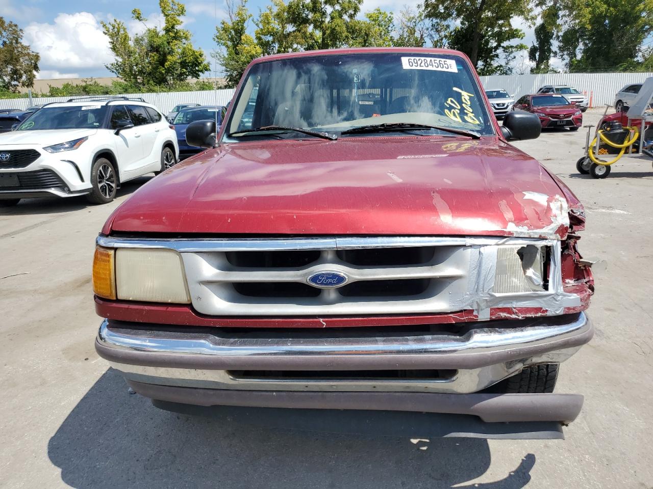 1997 Ford Ranger Super Cab Red vin: 1FTCR14X0VPA12468