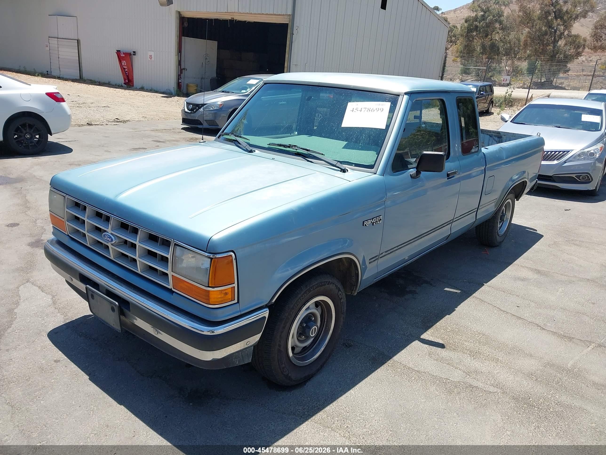 1990 Ford Ranger Super Cab Teal vin: 1FTCR14X1LPB21793