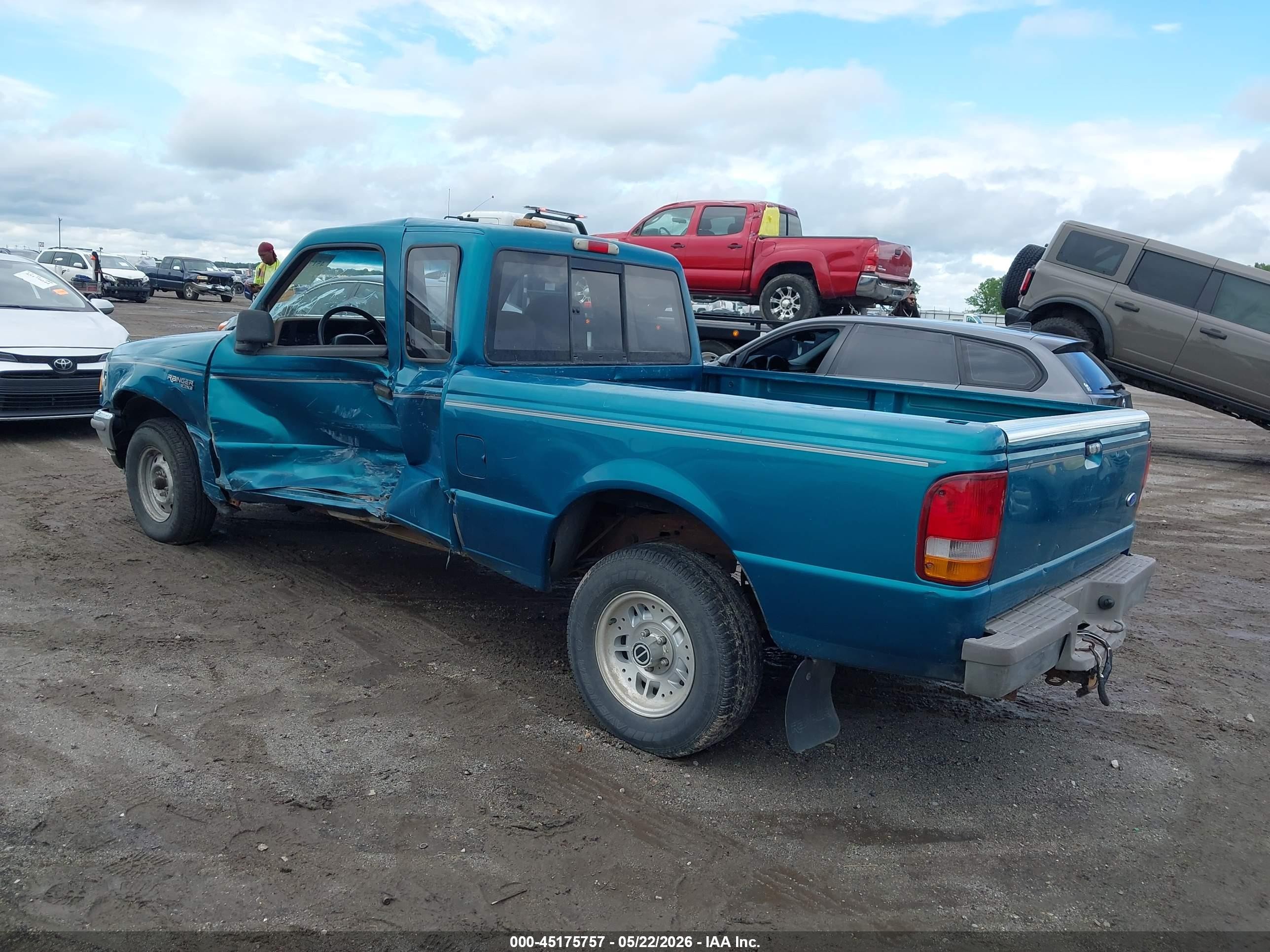1993 Ford Ranger Super Cab Green vin: 1FTCR14X1PPA91734