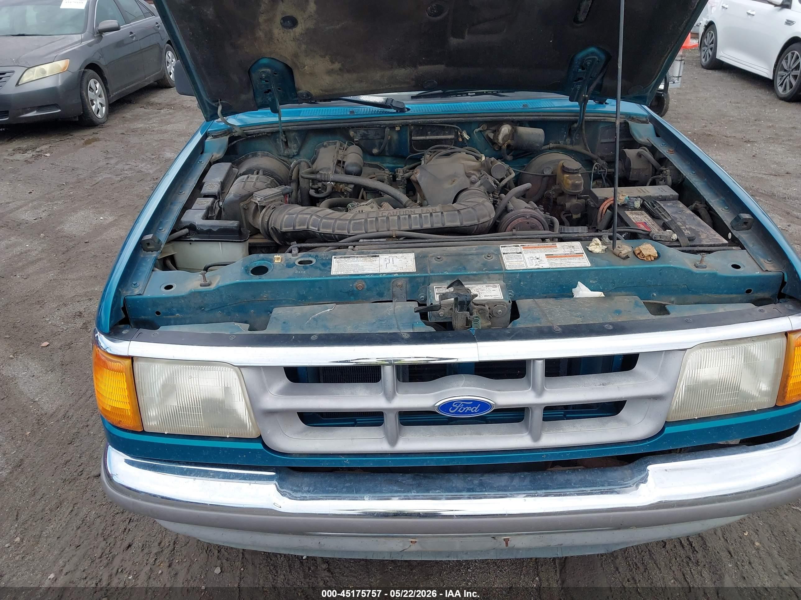 1993 Ford Ranger Super Cab Green vin: 1FTCR14X1PPA91734