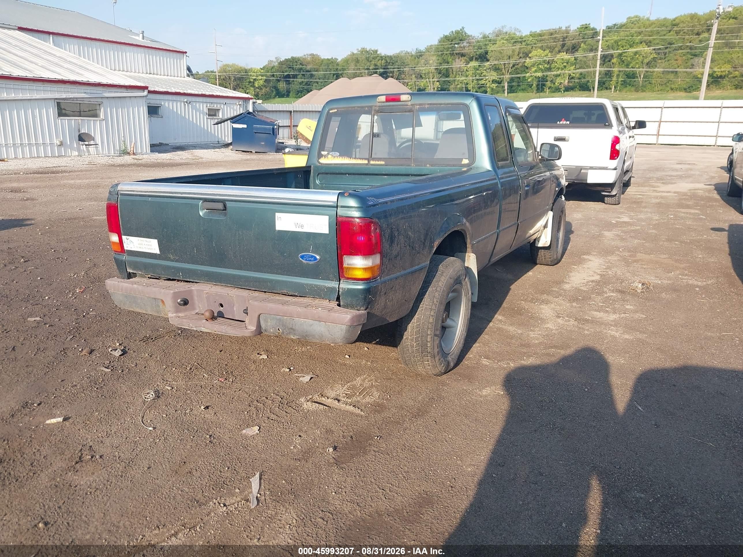 1995 Ford Ranger Super Cab Green vin: 1FTCR14X1SPA77972