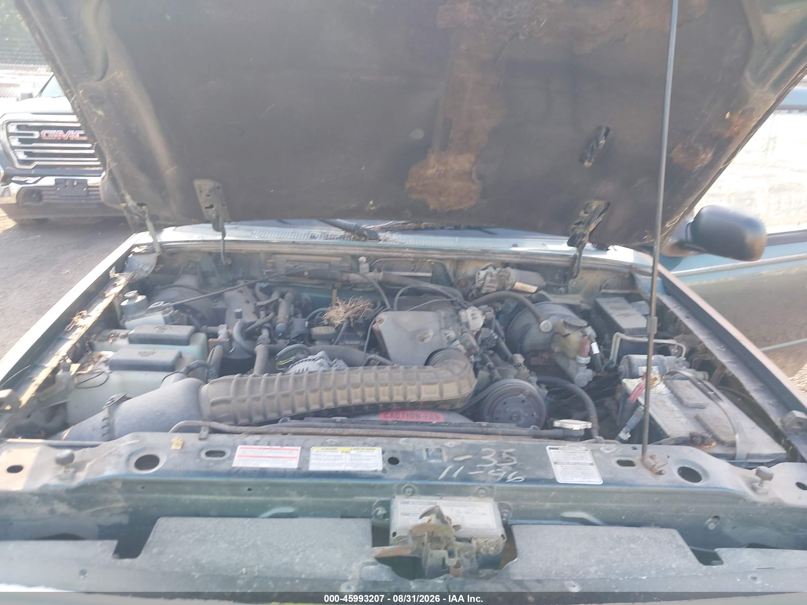 1995 Ford Ranger Super Cab Green vin: 1FTCR14X1SPA77972