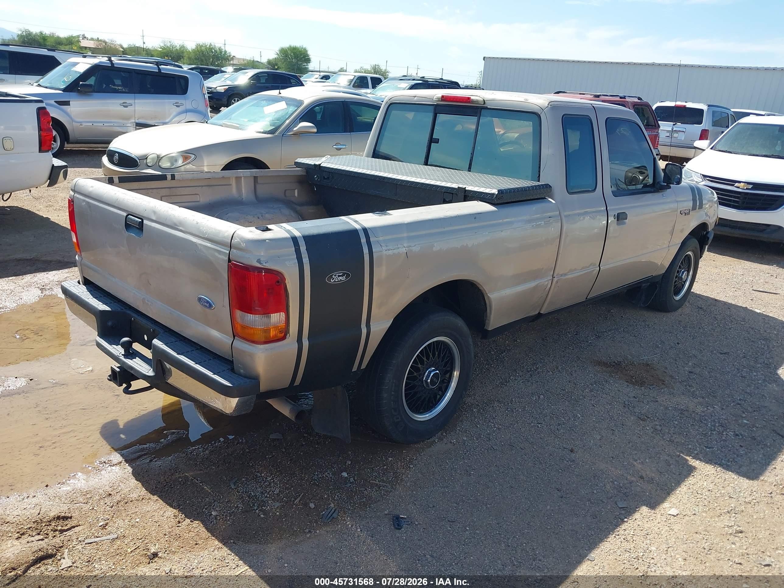 1997 Ford Ranger Splash/xlt Champagne vin: 1FTCR14X1VPA68757