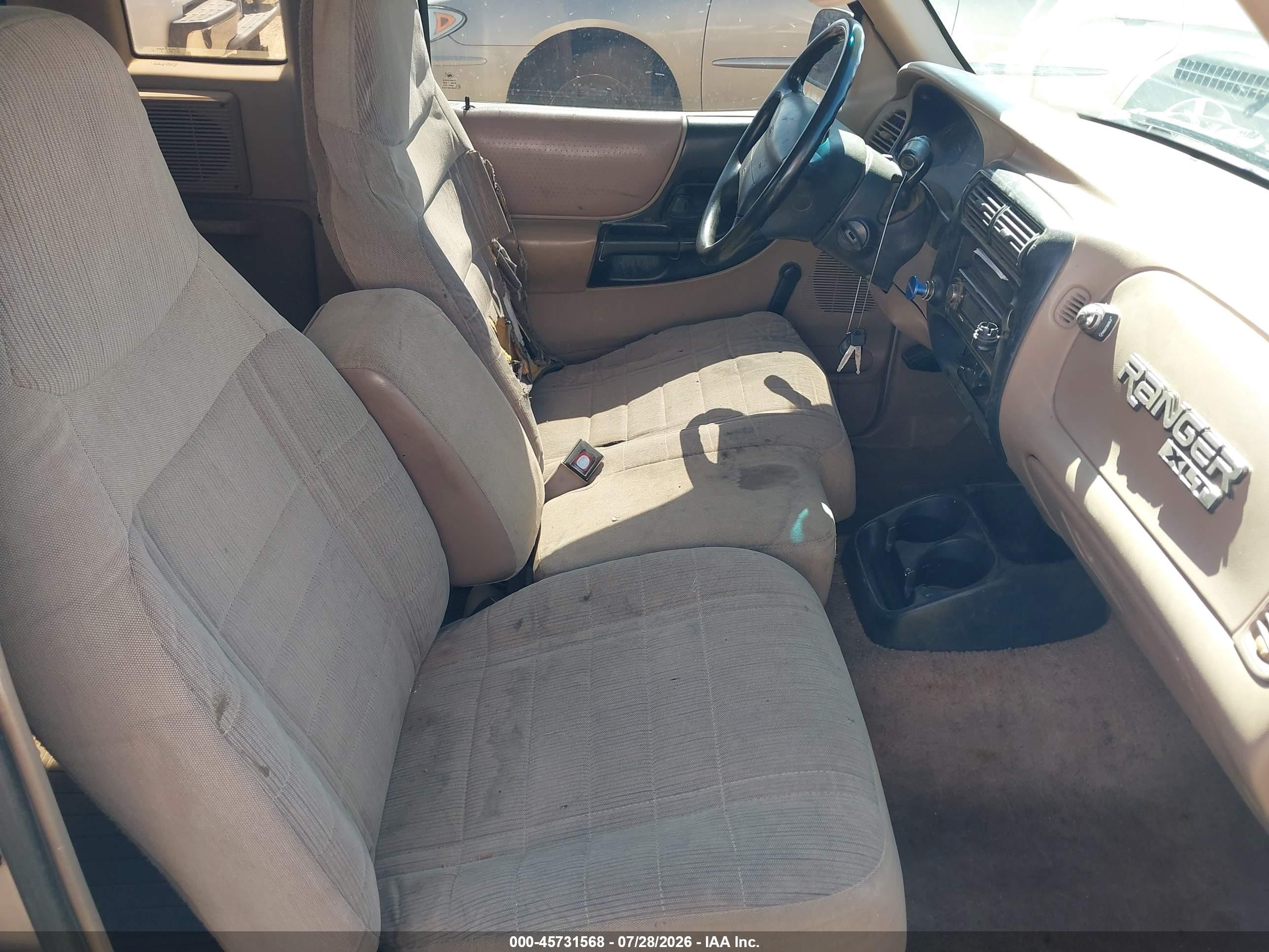 1997 Ford Ranger Splash/xlt Champagne vin: 1FTCR14X1VPA68757