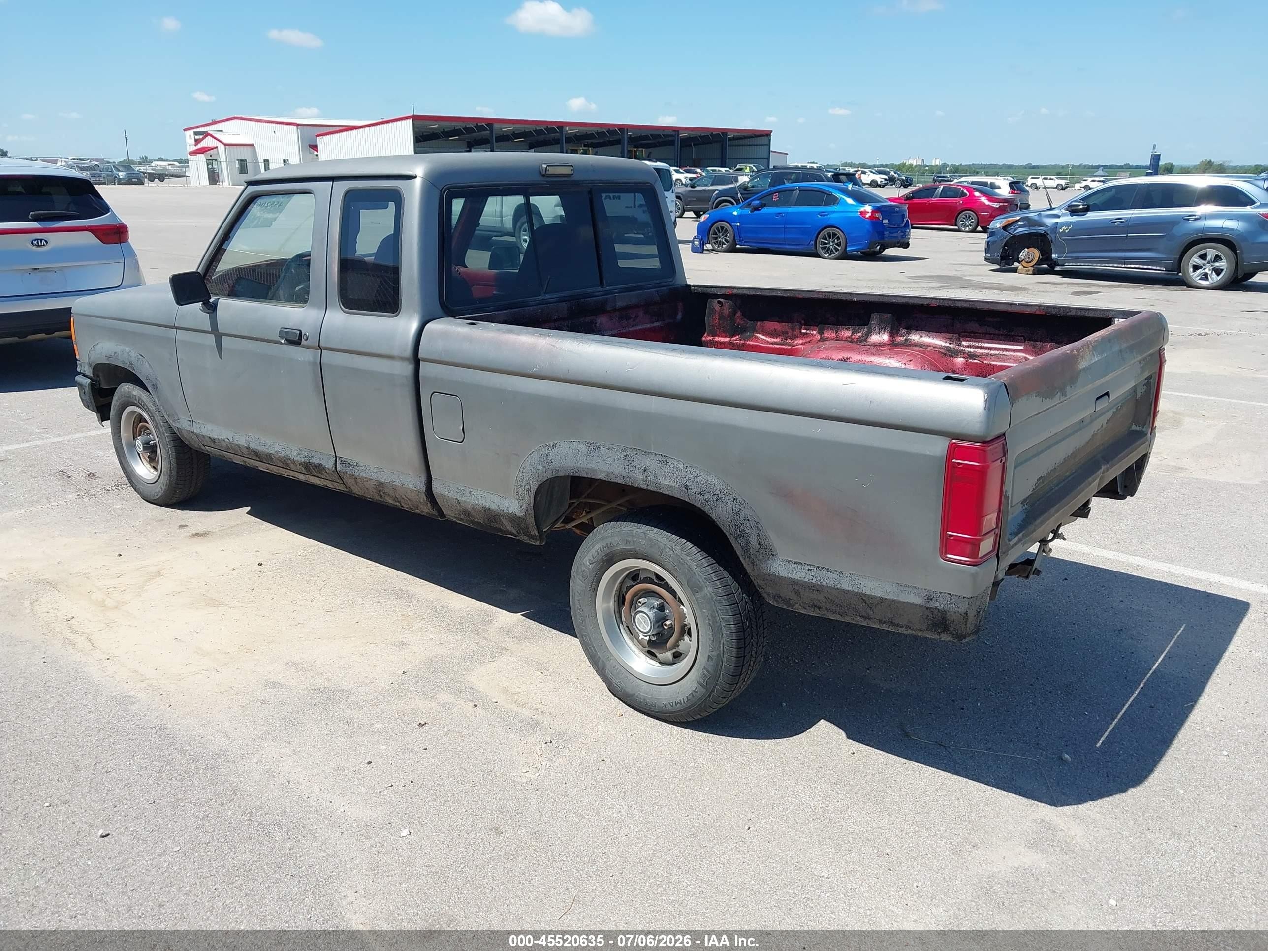 1991 Ford Ranger Super Cab Gray vin: 1FTCR14X3MPA90242