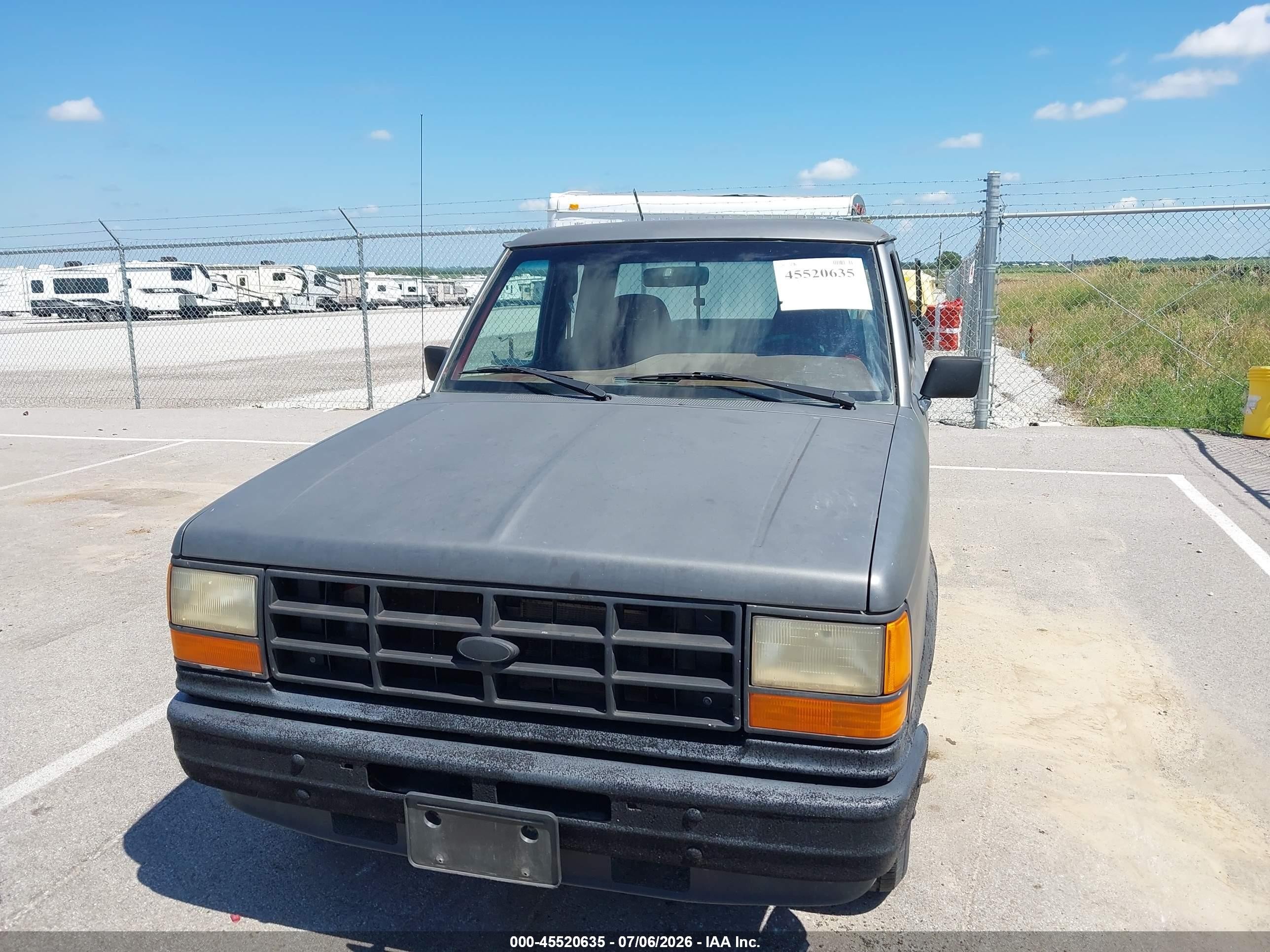 1991 Ford Ranger Super Cab Gray vin: 1FTCR14X3MPA90242