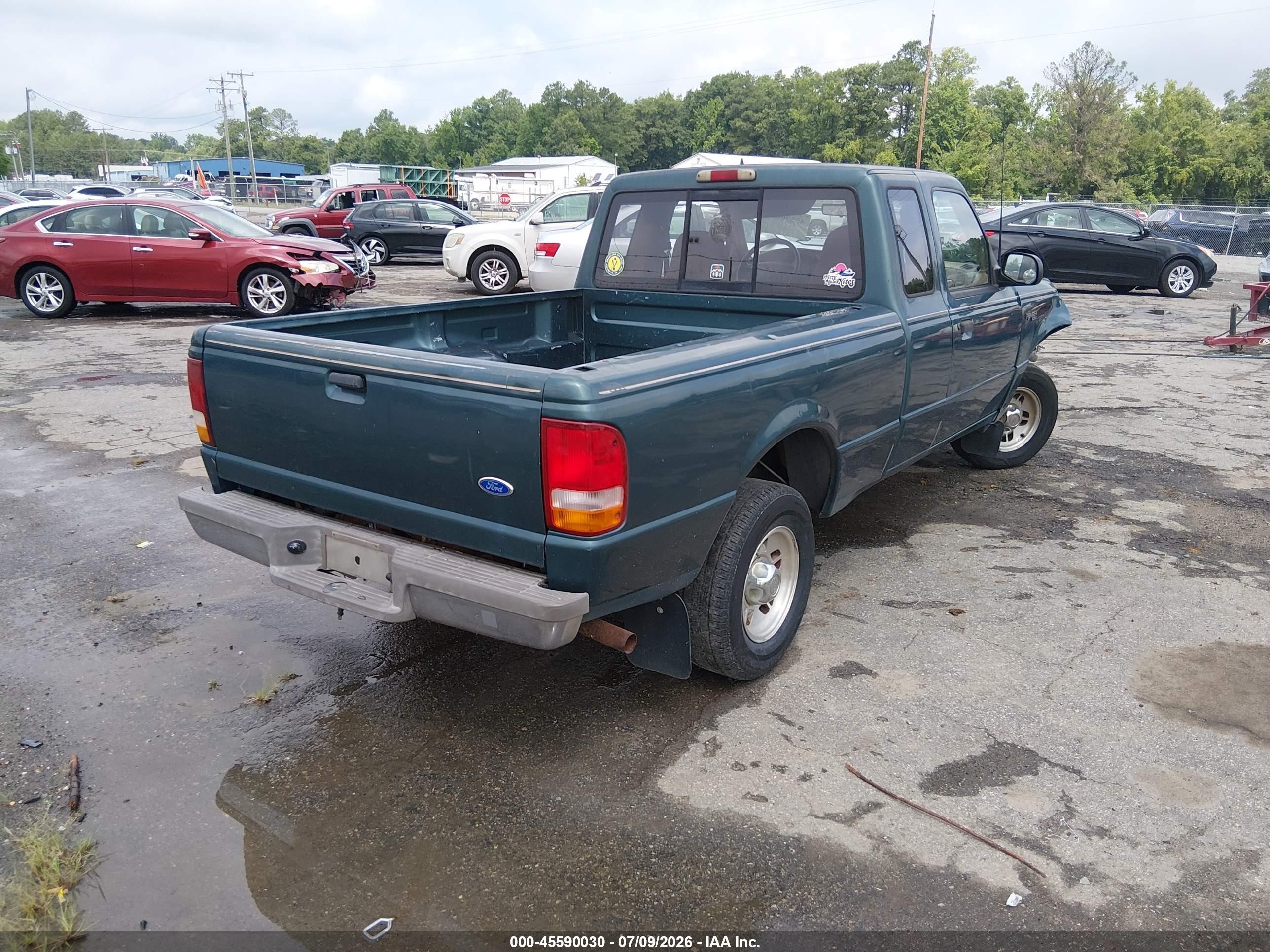 1995 Ford Ranger Super Cab Green vin: 1FTCR14X3SPB19669