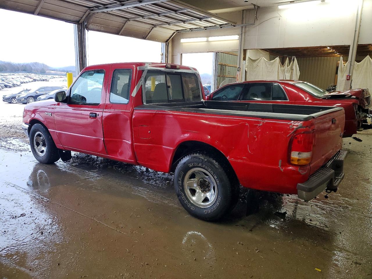 1996 Ford Ranger Super Cab Red vin: 1FTCR14X3TPA86027