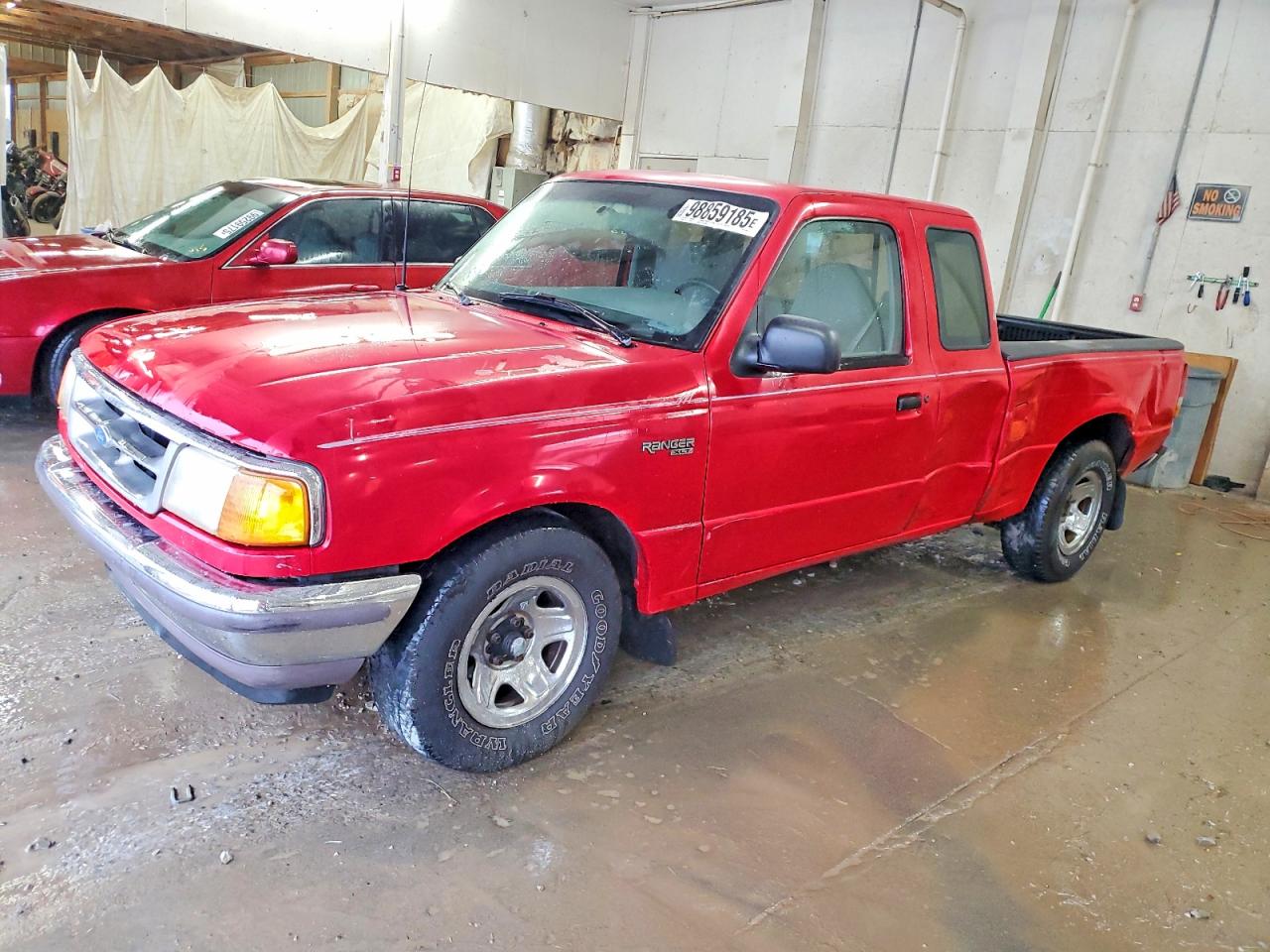 1996 Ford Ranger Super Cab Red vin: 1FTCR14X3TPA86027