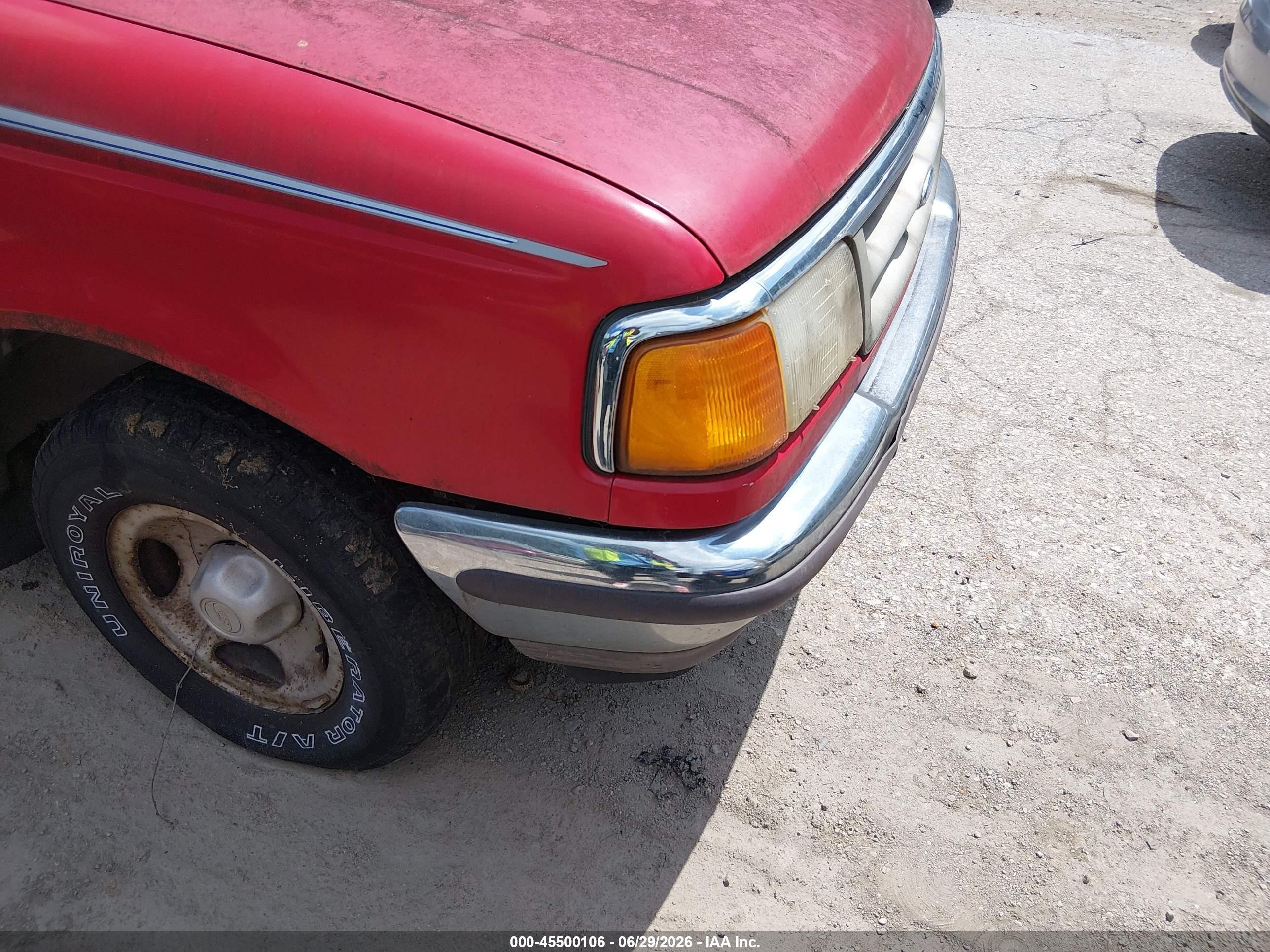 1996 Ford Ranger Super Cab Red vin: 1FTCR14X4TPA54364