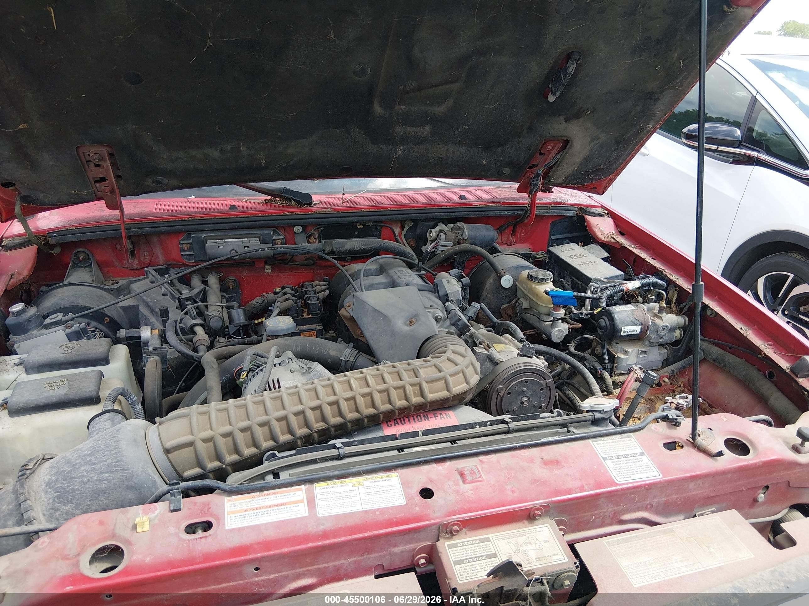 1996 Ford Ranger Super Cab Red vin: 1FTCR14X4TPA54364