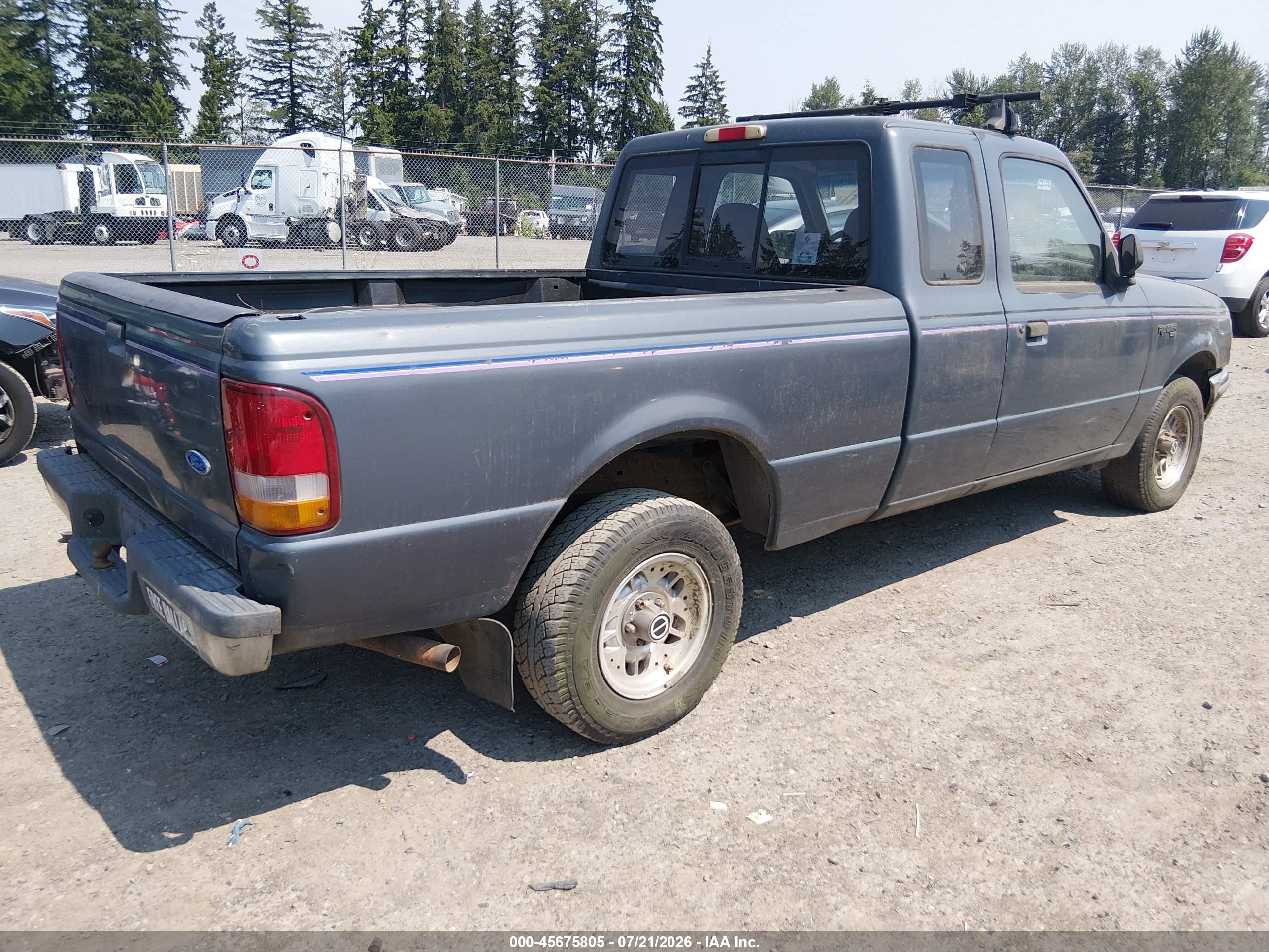 1993 Ford Ranger Super Cab Gray vin: 1FTCR14X5PPB22564
