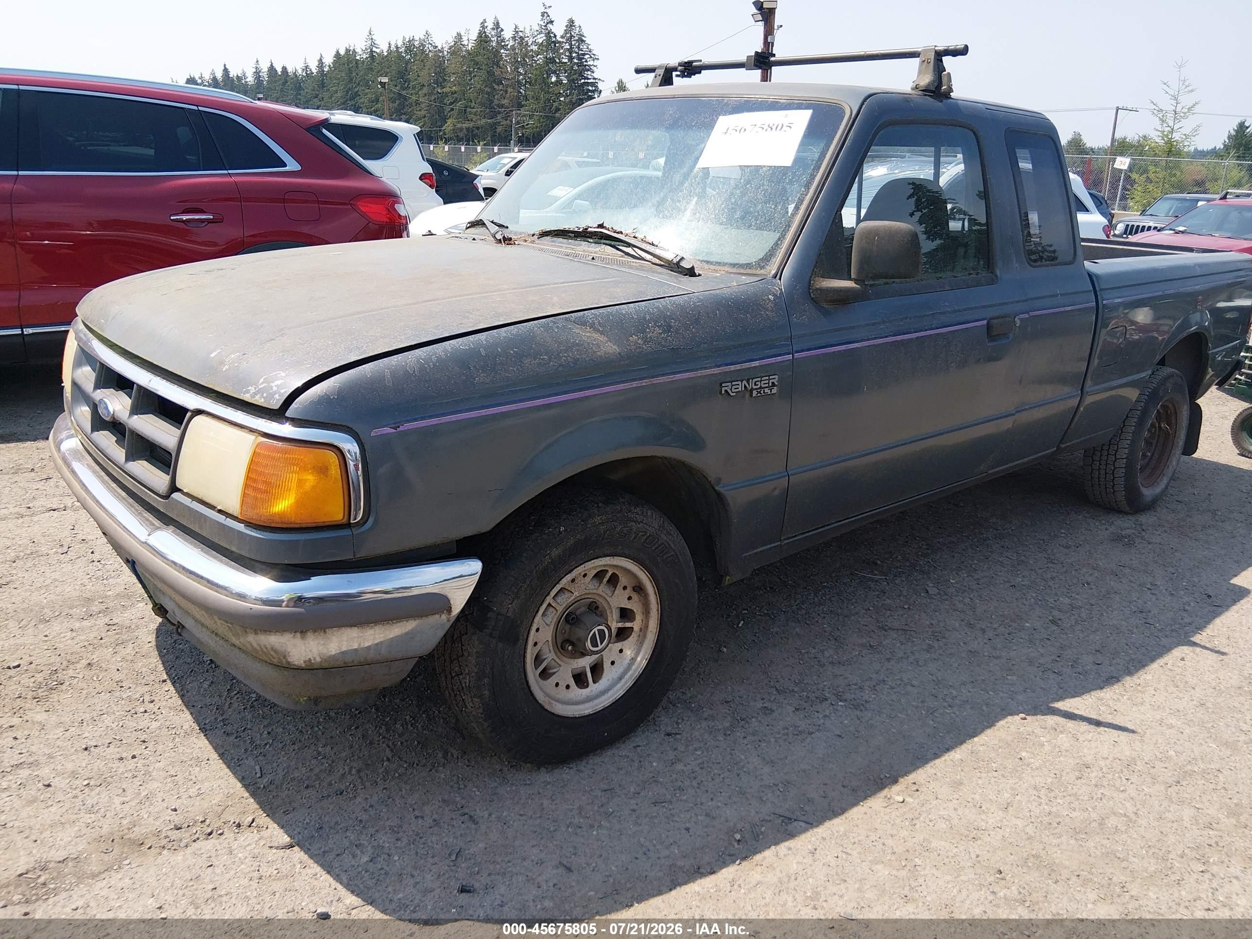 1993 Ford Ranger Super Cab Gray vin: 1FTCR14X5PPB22564