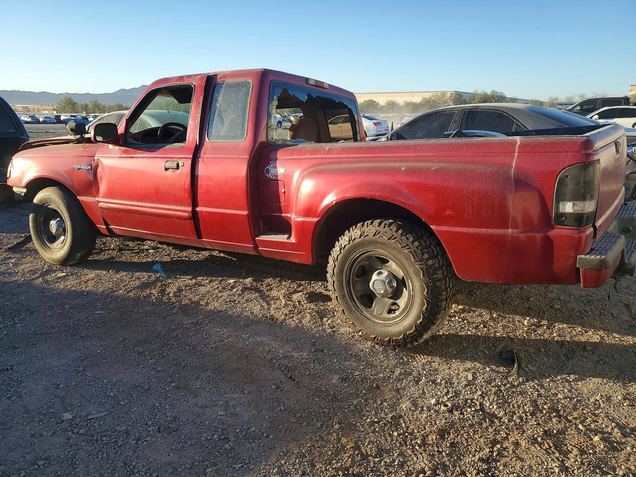 1996 Ford Ranger Super Cab Red vin: 1FTCR14X5TPA34463