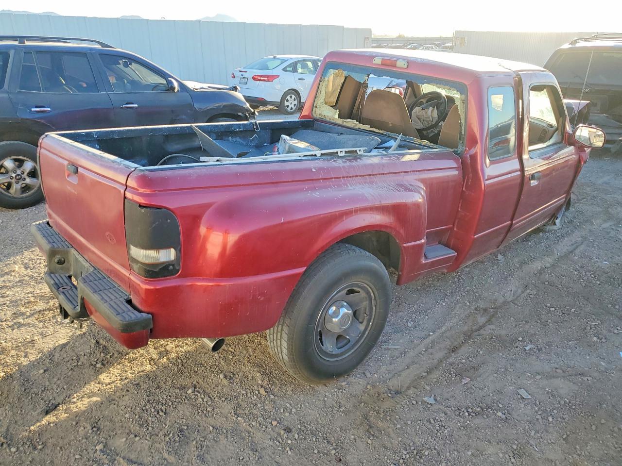 1996 Ford Ranger Super Cab Red vin: 1FTCR14X5TPA34463