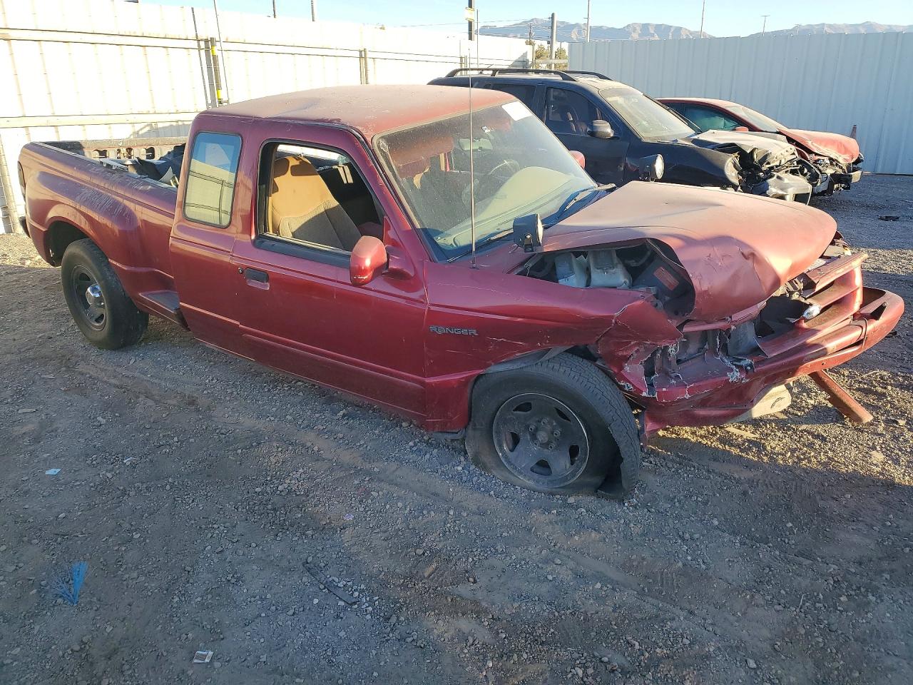 1996 Ford Ranger Super Cab Red vin: 1FTCR14X5TPA34463