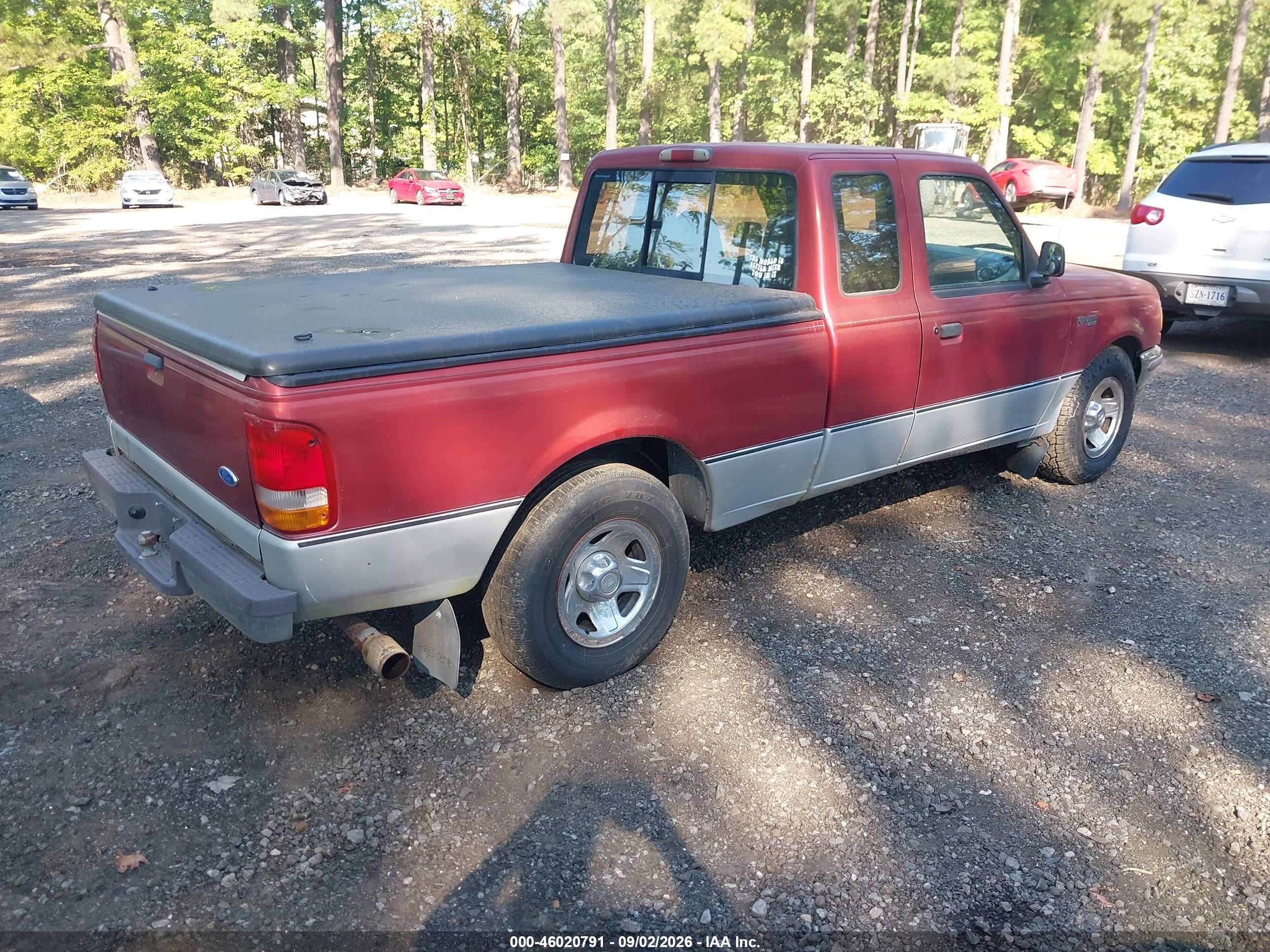 1997 Ford Ranger Splash/xlt Red vin: 1FTCR14X5VTA56845