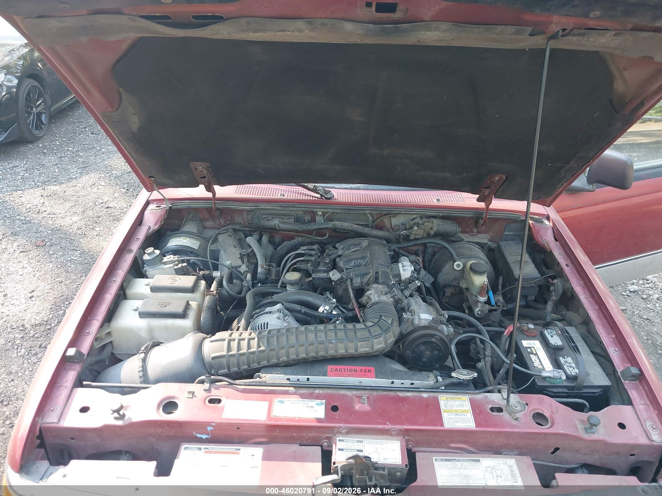 1997 Ford Ranger Splash/xlt Red vin: 1FTCR14X5VTA56845