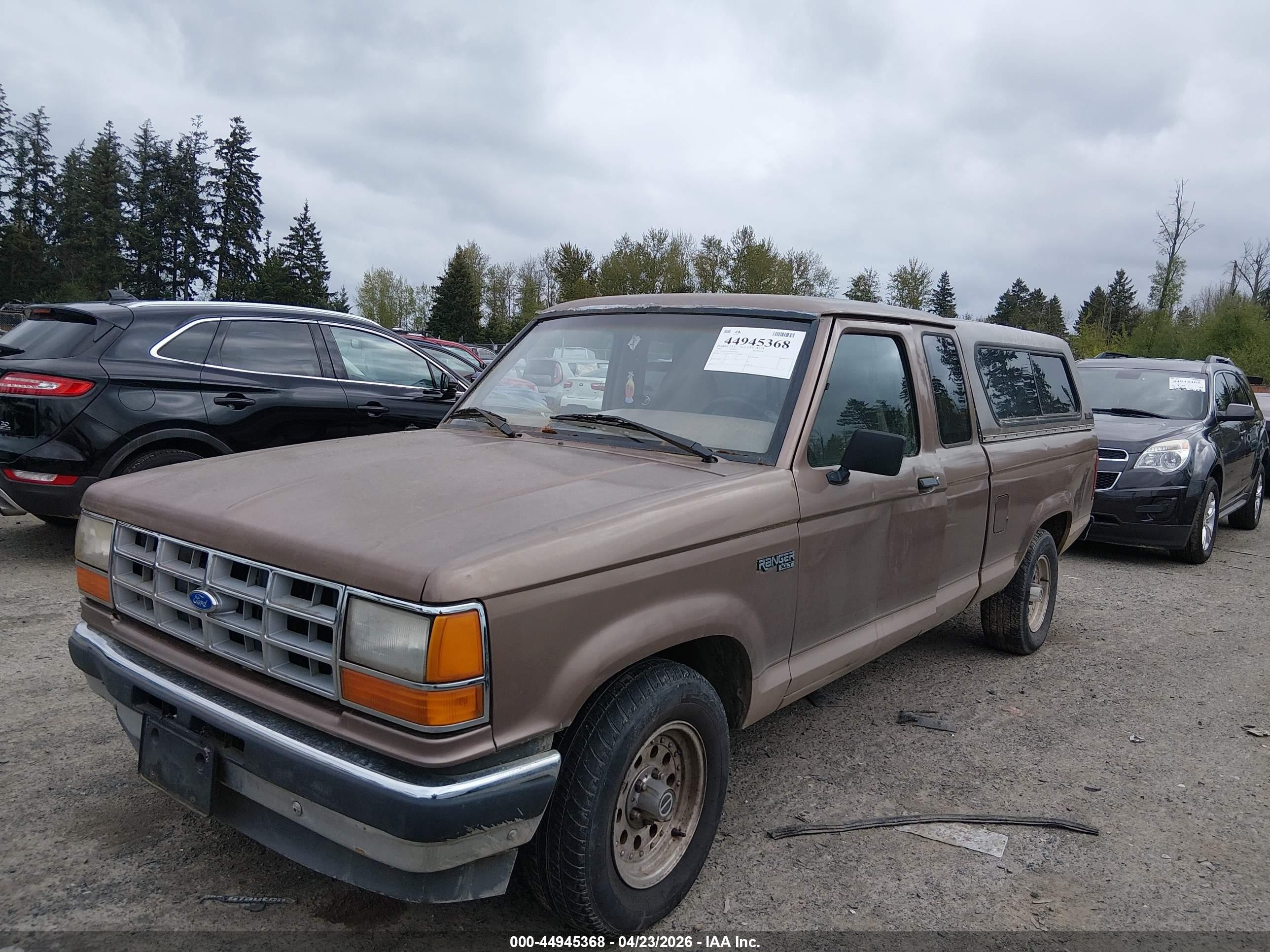 1992 Ford Ranger Super Cab Brown vin: 1FTCR14X6NPA47421