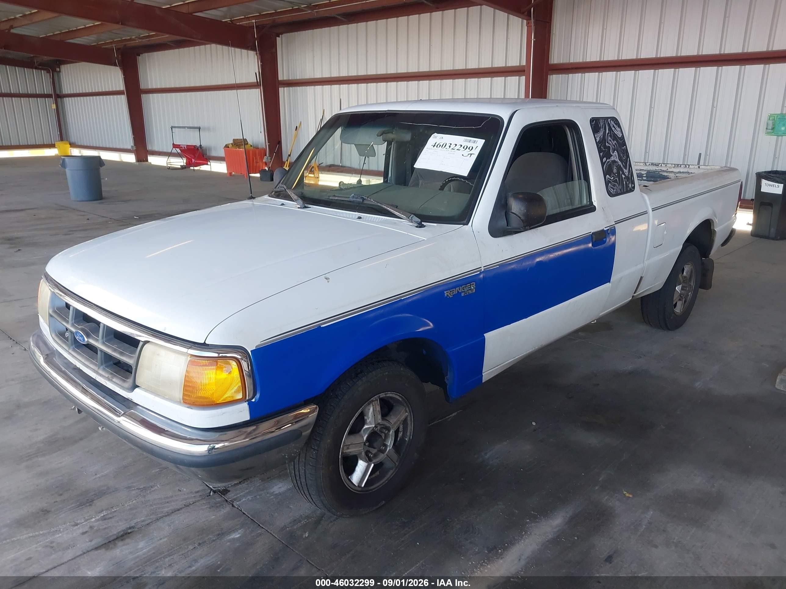 1994 Ford Ranger Super Cab White vin: 1FTCR14X6RPA53368