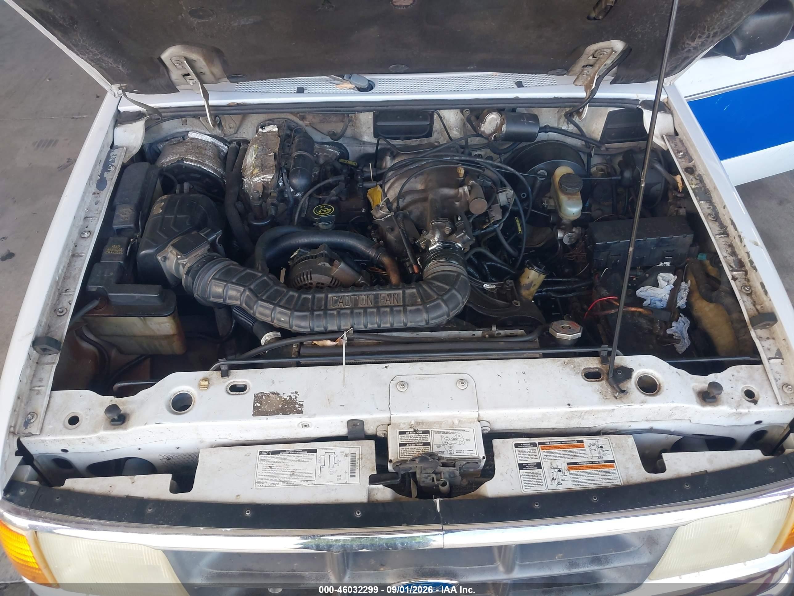 1994 Ford Ranger Super Cab White vin: 1FTCR14X6RPA53368