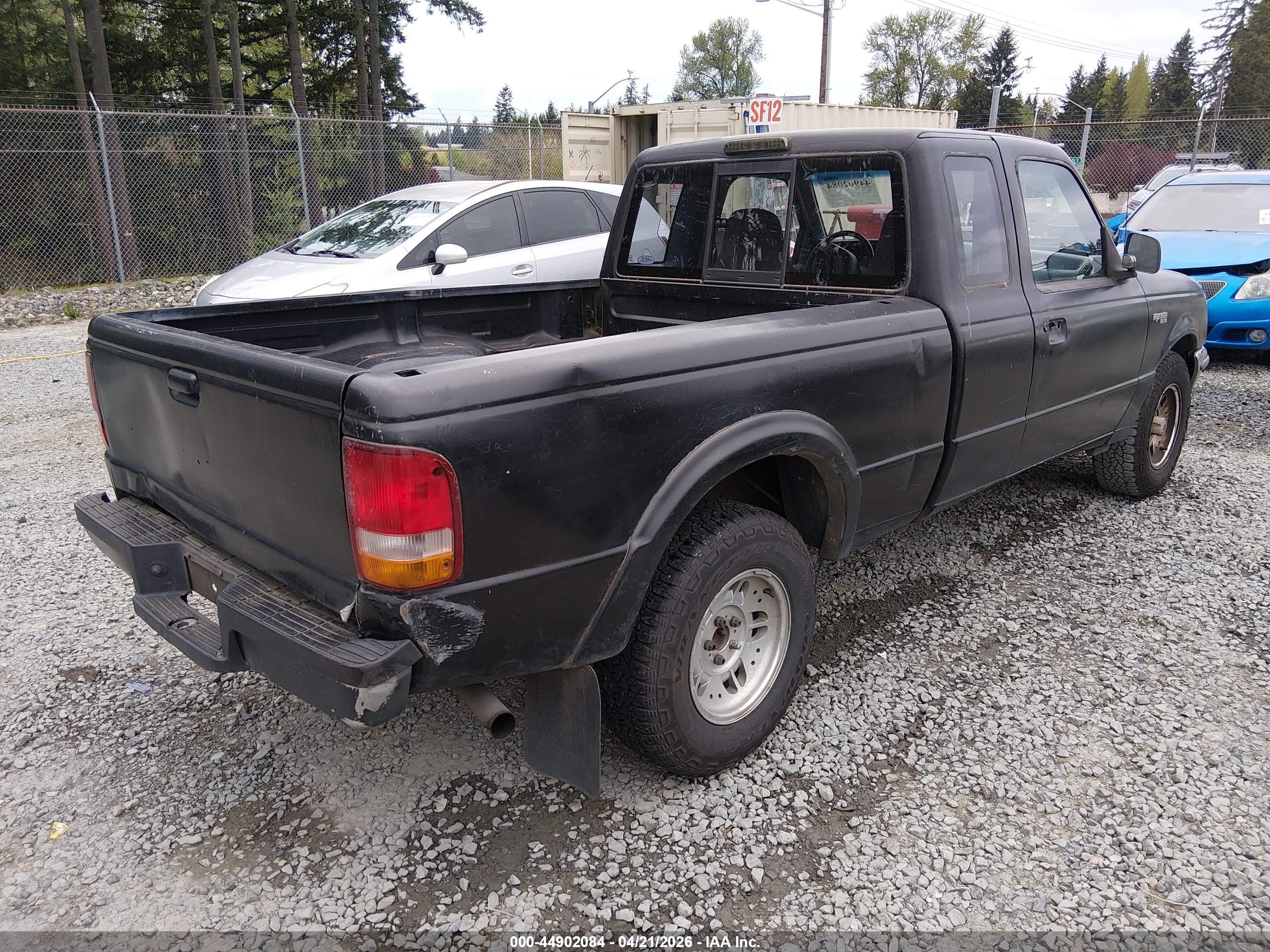 1994 Ford Ranger Super Cab Black vin: 1FTCR14X6RPA80408
