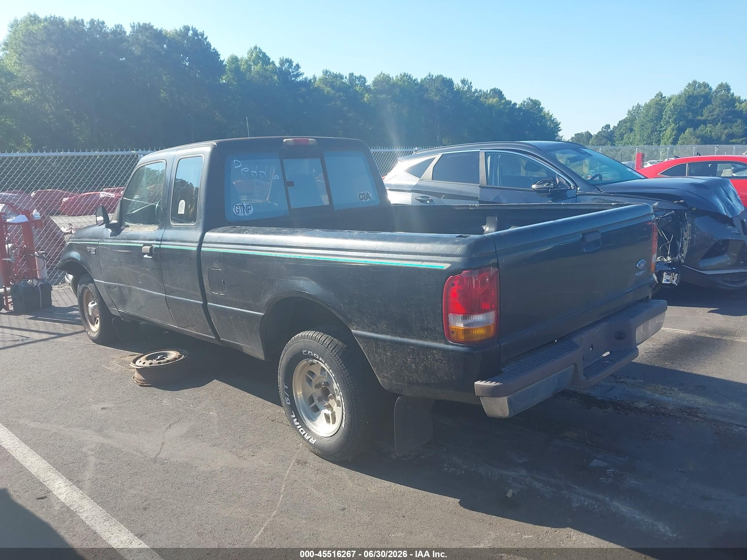1997 Ford Ranger Splash/xlt Black vin: 1FTCR14X6VPA64266