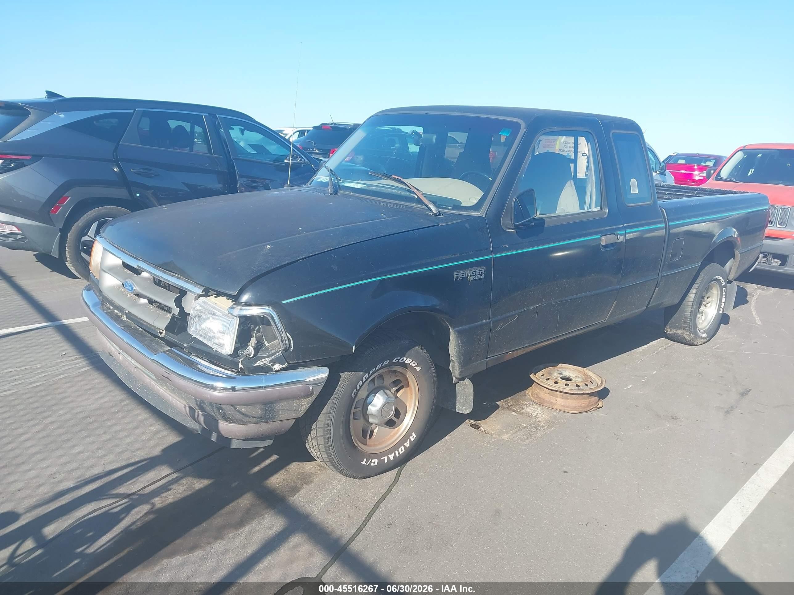 1997 Ford Ranger Splash/xlt Black vin: 1FTCR14X6VPA64266