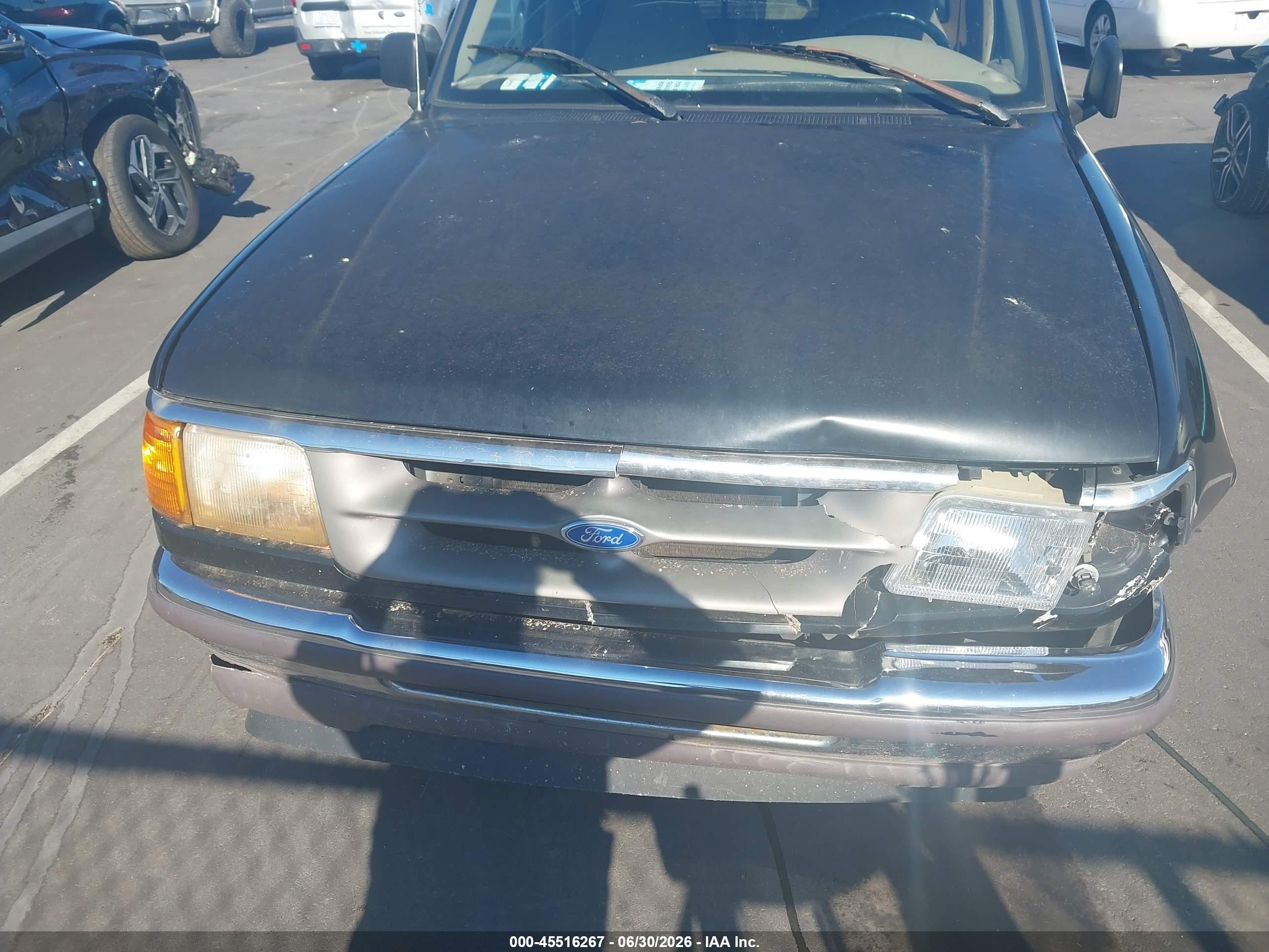 1997 Ford Ranger Splash/xlt Black vin: 1FTCR14X6VPA64266