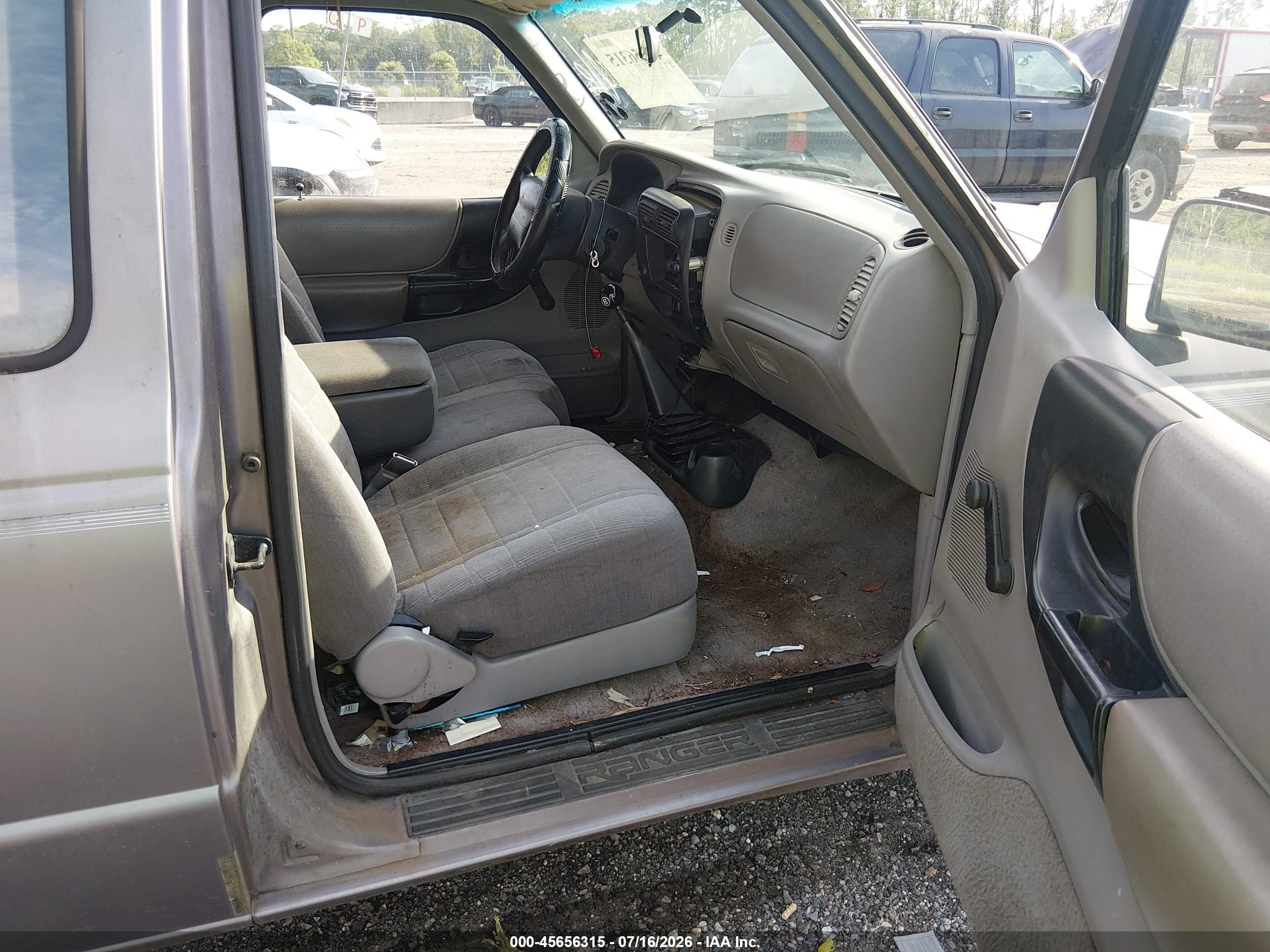 1997 Ford Ranger Splash/xlt Gray vin: 1FTCR14X7VPA43507