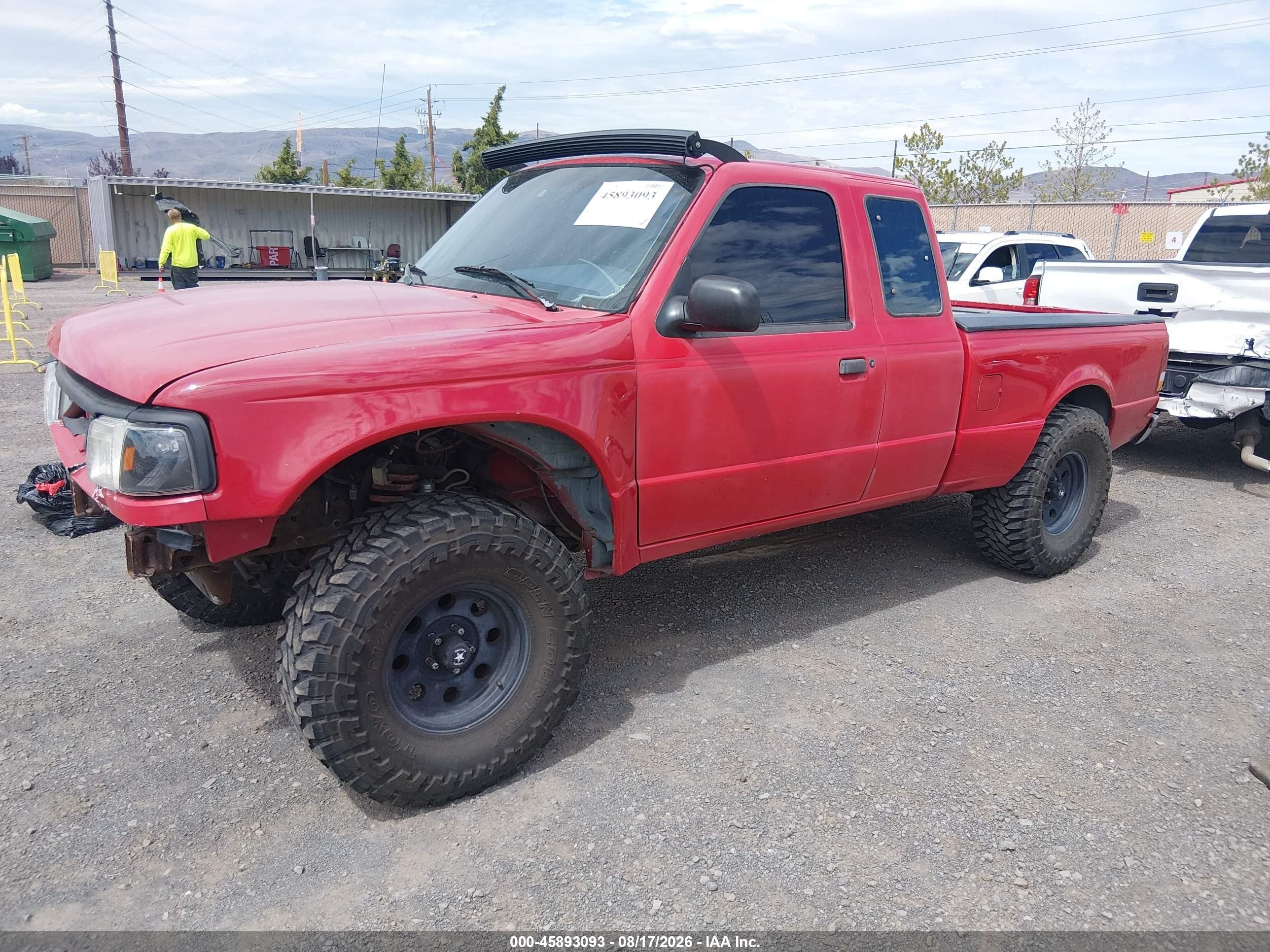 1997 Ford Ranger Splash/xlt Red vin: 1FTCR14X7VPB00031