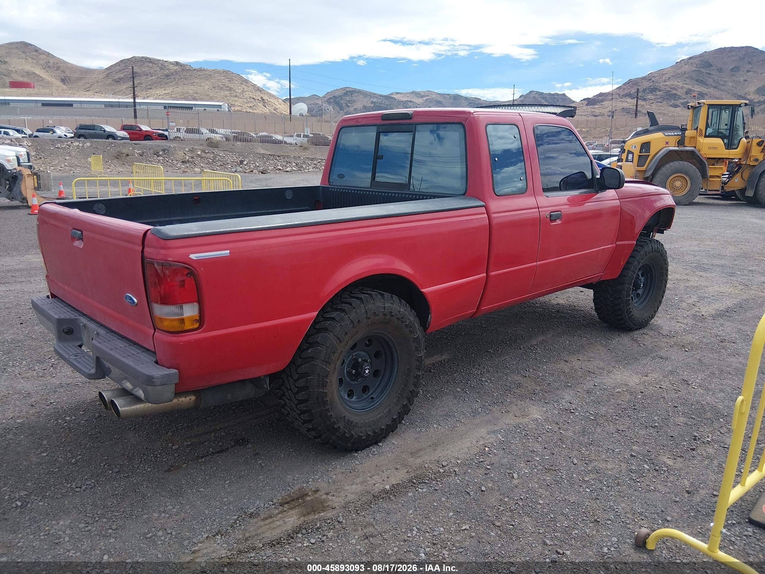 1997 Ford Ranger Splash/xlt Red vin: 1FTCR14X7VPB00031