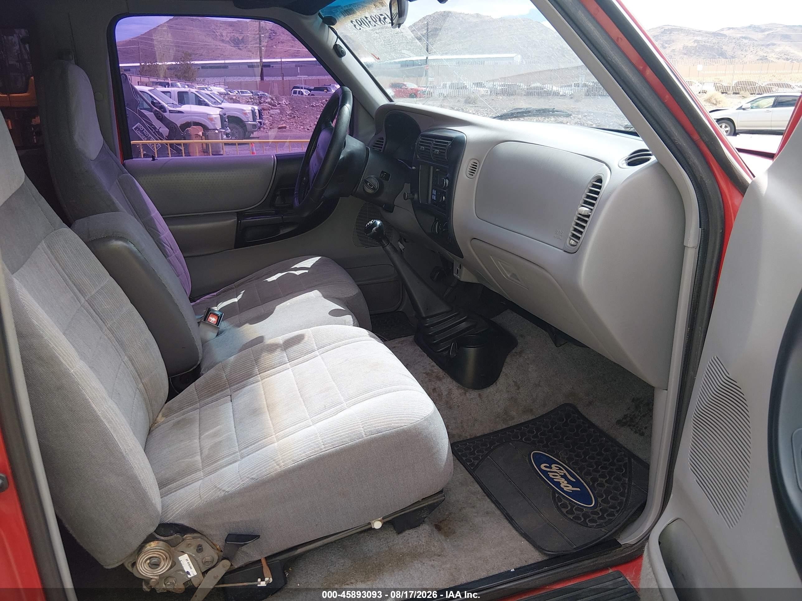 1997 Ford Ranger Splash/xlt Red vin: 1FTCR14X7VPB00031