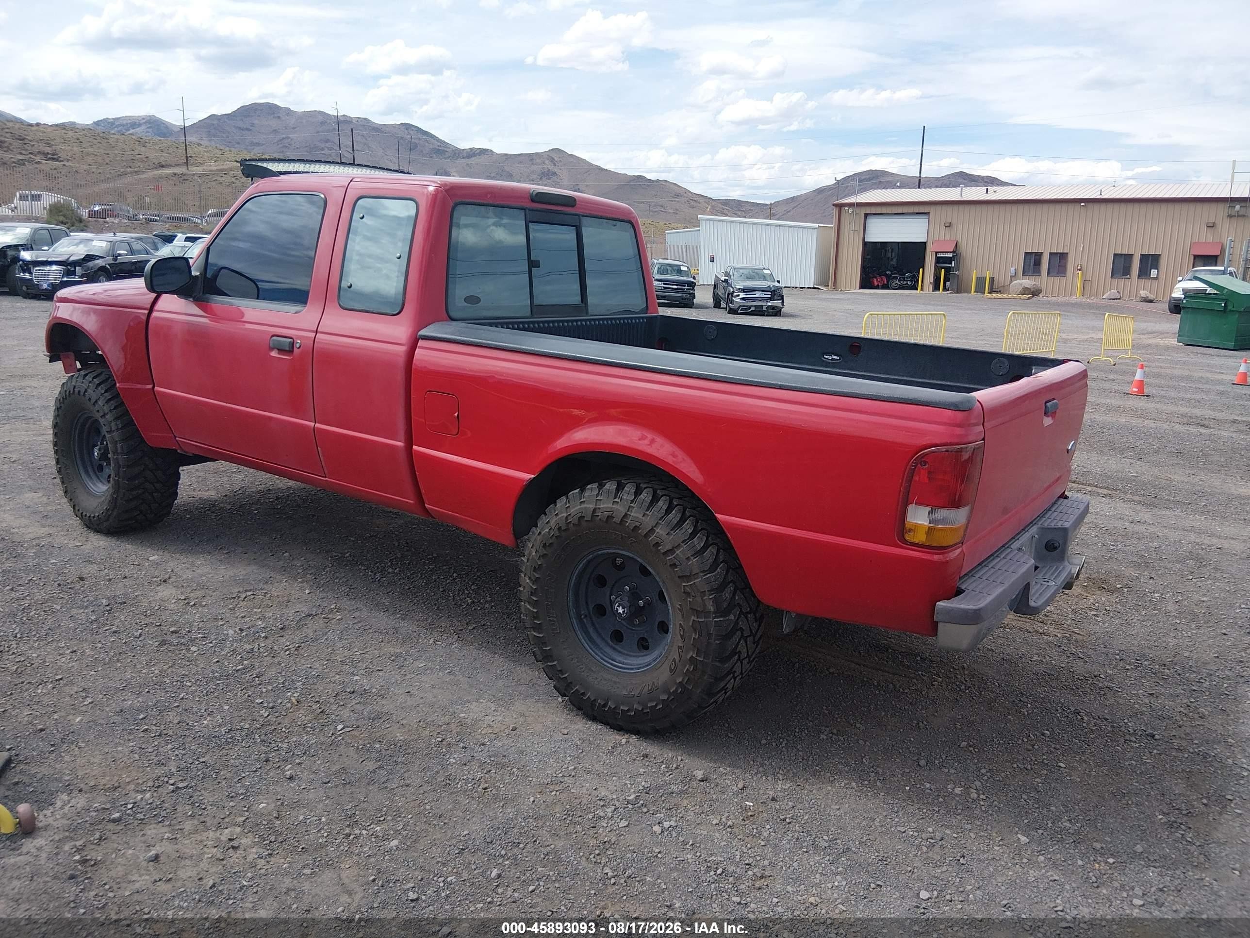 1997 Ford Ranger Splash/xlt Red vin: 1FTCR14X7VPB00031