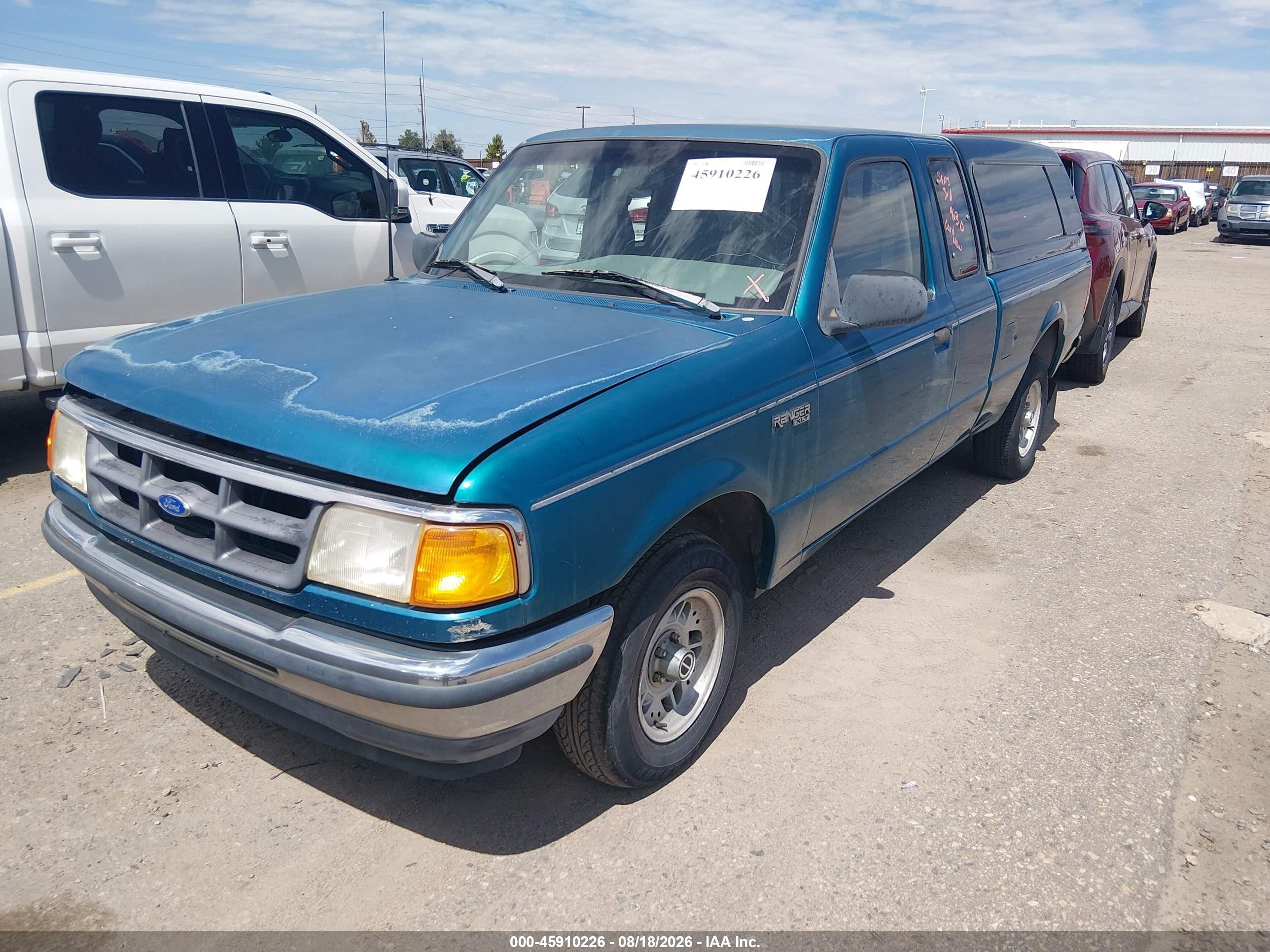 1994 Ford Ranger Super Cab Green vin: 1FTCR14X8RPA05533