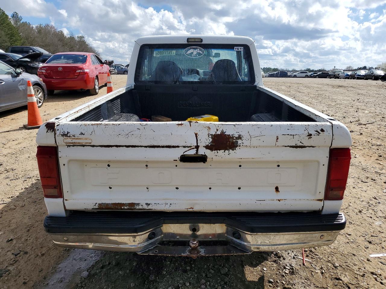 1991 Ford Ranger Super Cab White vin: 1FTCR14X9MTA07386