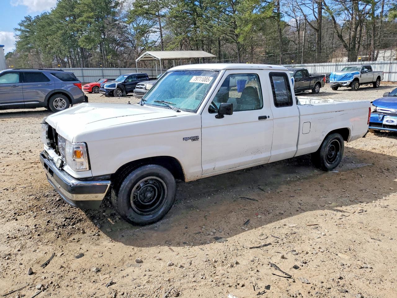 1991 Ford Ranger Super Cab White vin: 1FTCR14X9MTA07386