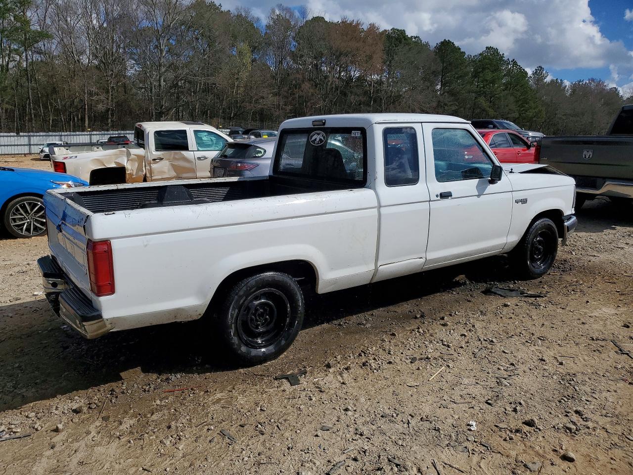 1991 Ford Ranger Super Cab White vin: 1FTCR14X9MTA07386