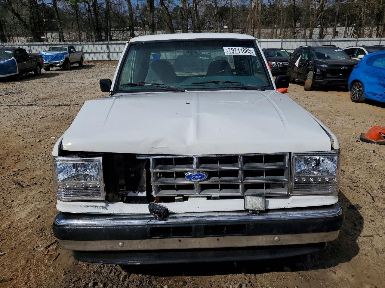 1991 Ford Ranger Super Cab White vin: 1FTCR14X9MTA07386