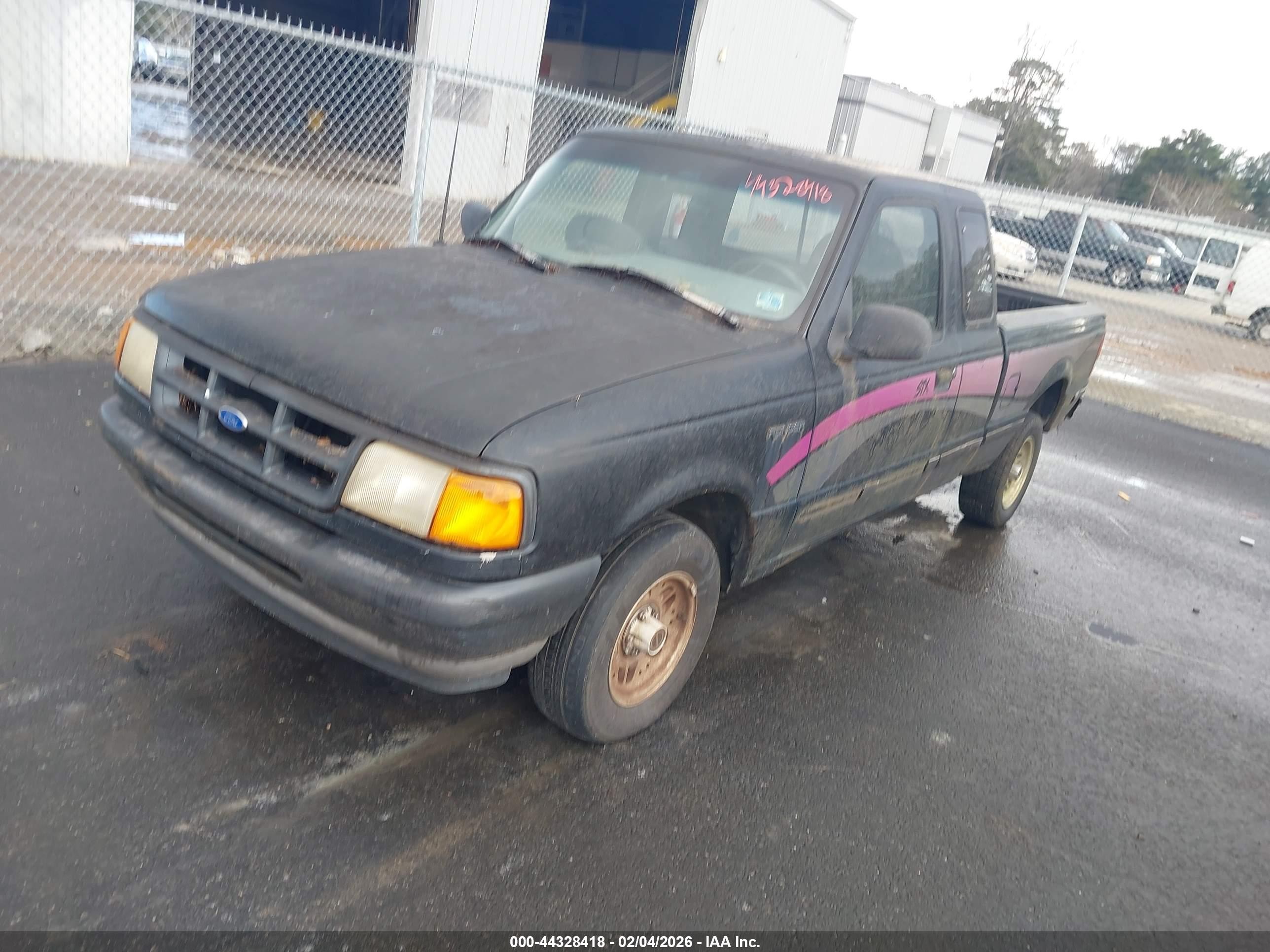 1993 Ford Ranger Super Cab Black vin: 1FTCR14X9PPA86992