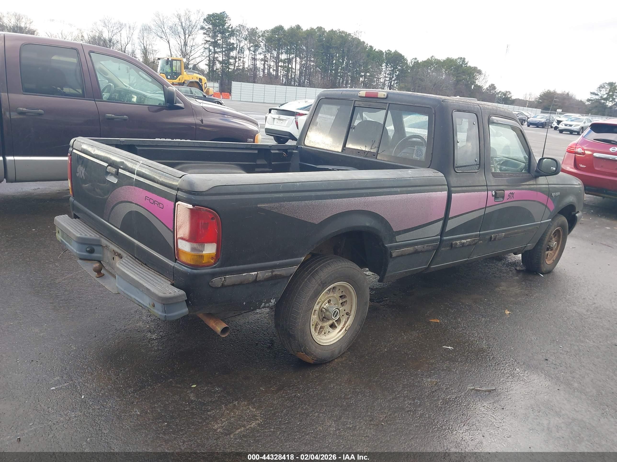 1993 Ford Ranger Super Cab Black vin: 1FTCR14X9PPA86992