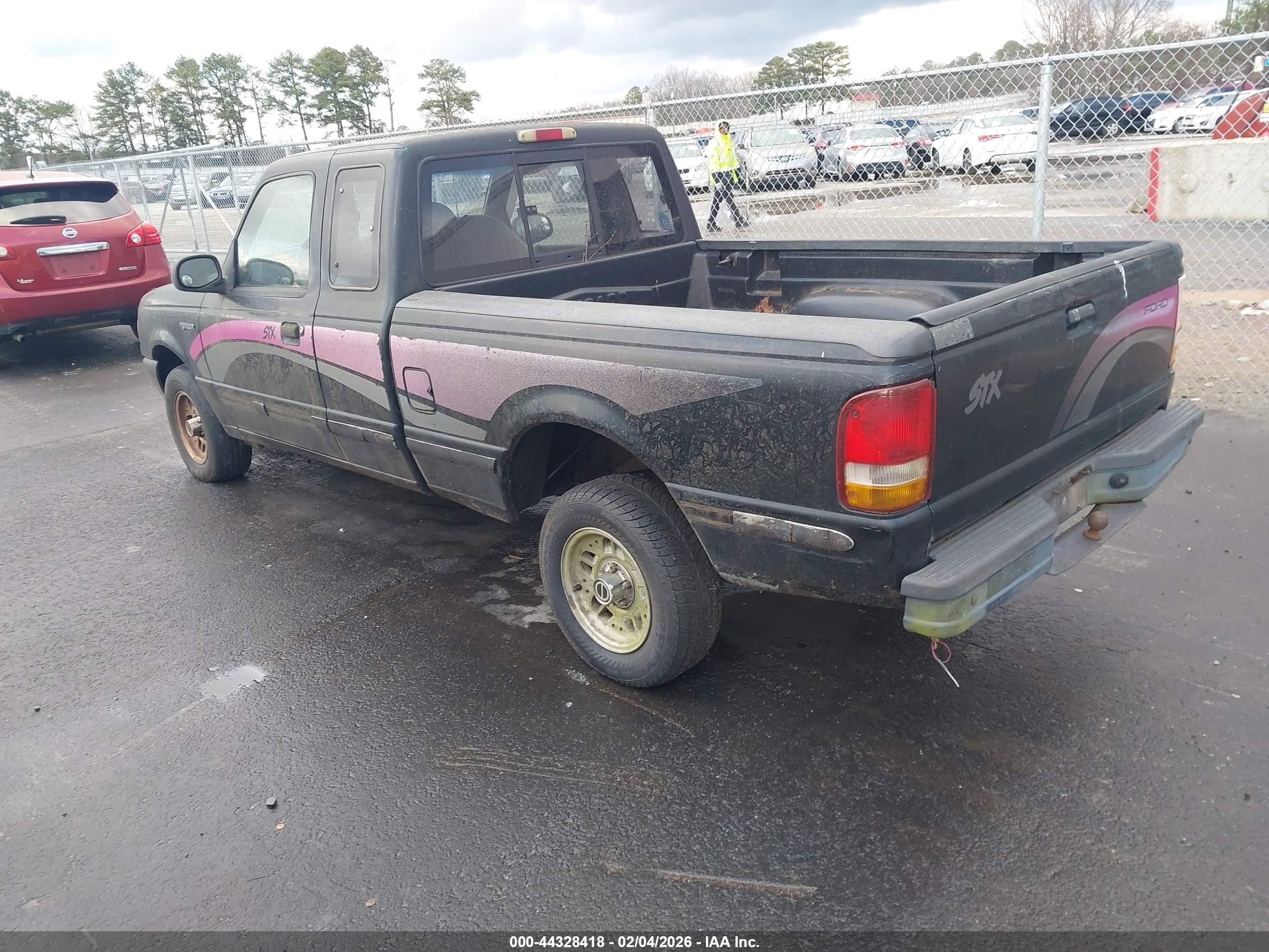 1993 Ford Ranger Super Cab Black vin: 1FTCR14X9PPA86992