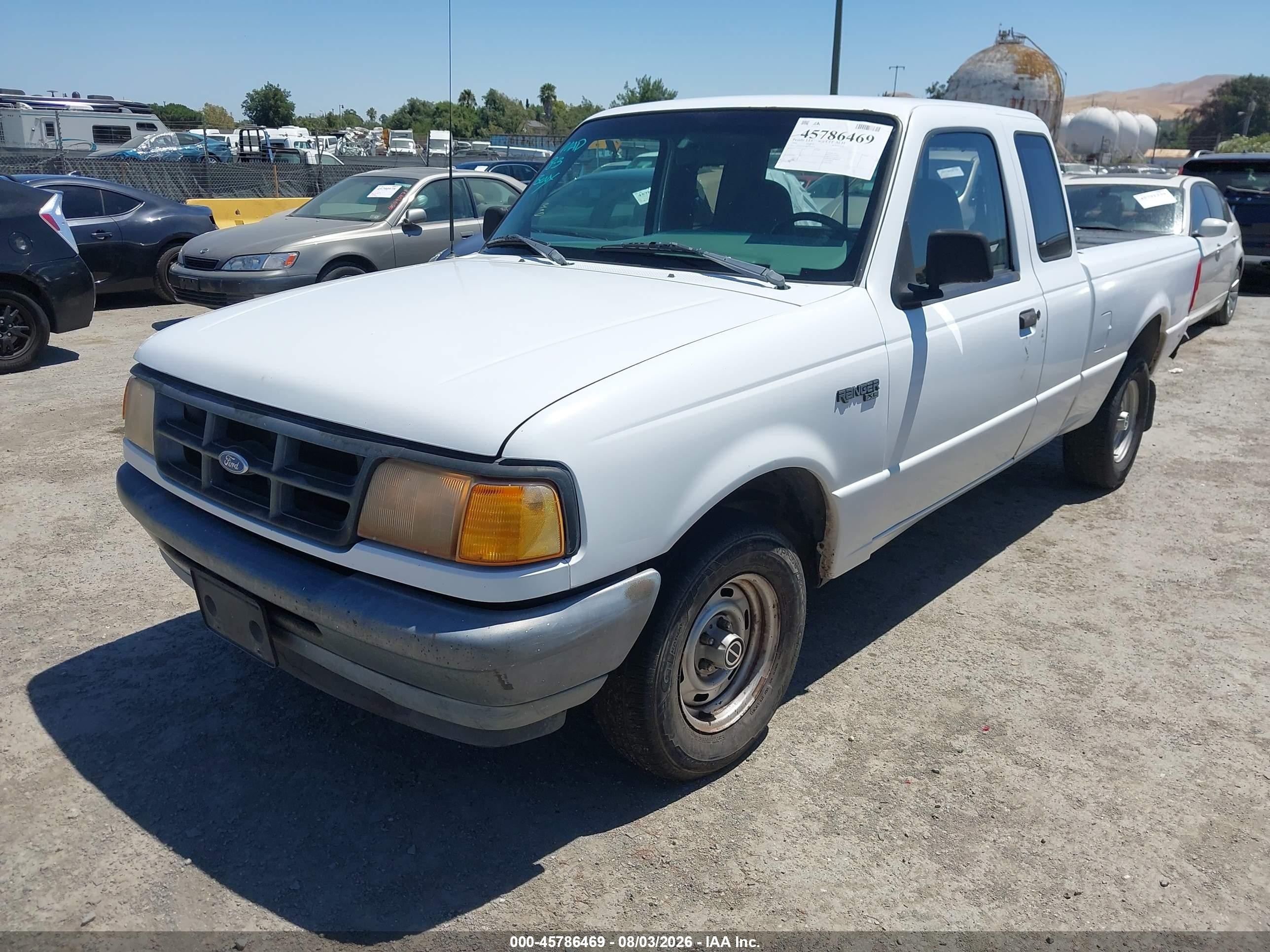 1994 Ford Ranger Super Cab White vin: 1FTCR14X9RPA59973