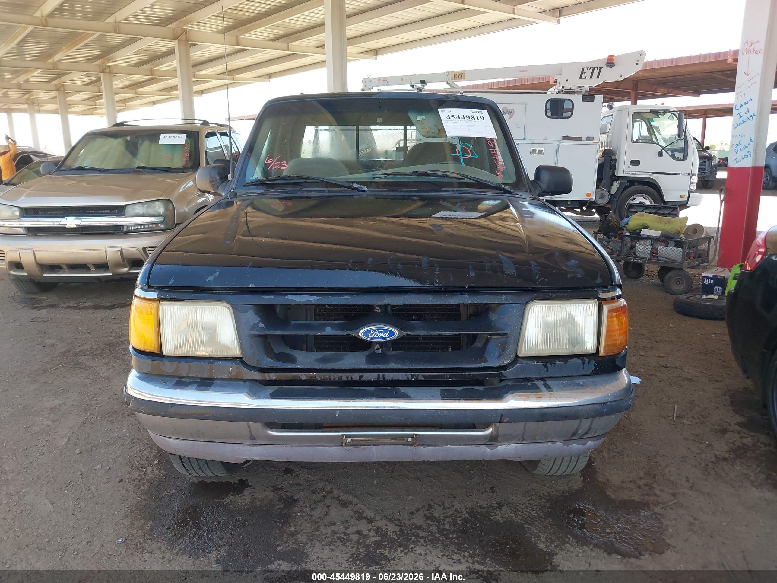 1995 Ford Ranger Super Cab Black vin: 1FTCR14X9SPB05050