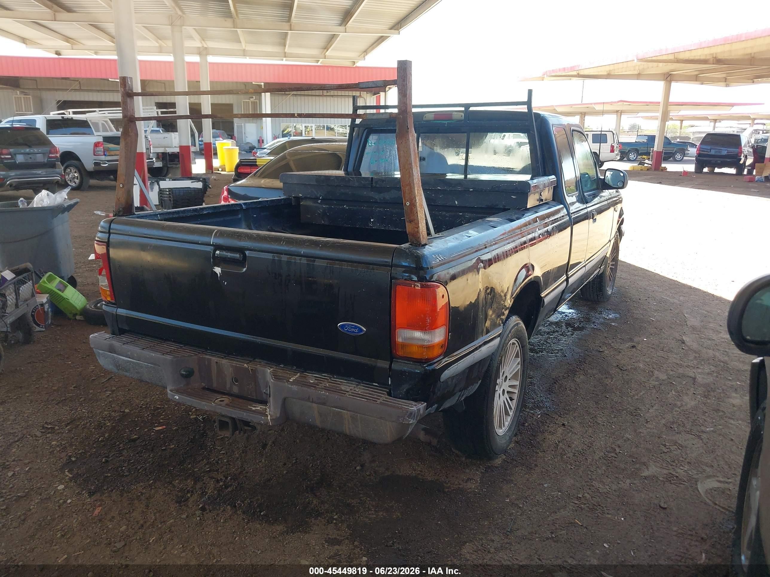 1995 Ford Ranger Super Cab Black vin: 1FTCR14X9SPB05050