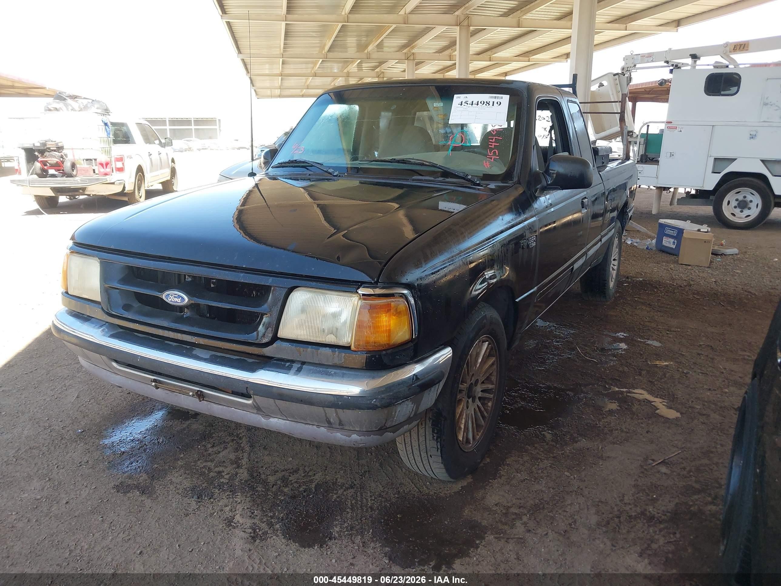 1995 Ford Ranger Super Cab Black vin: 1FTCR14X9SPB05050