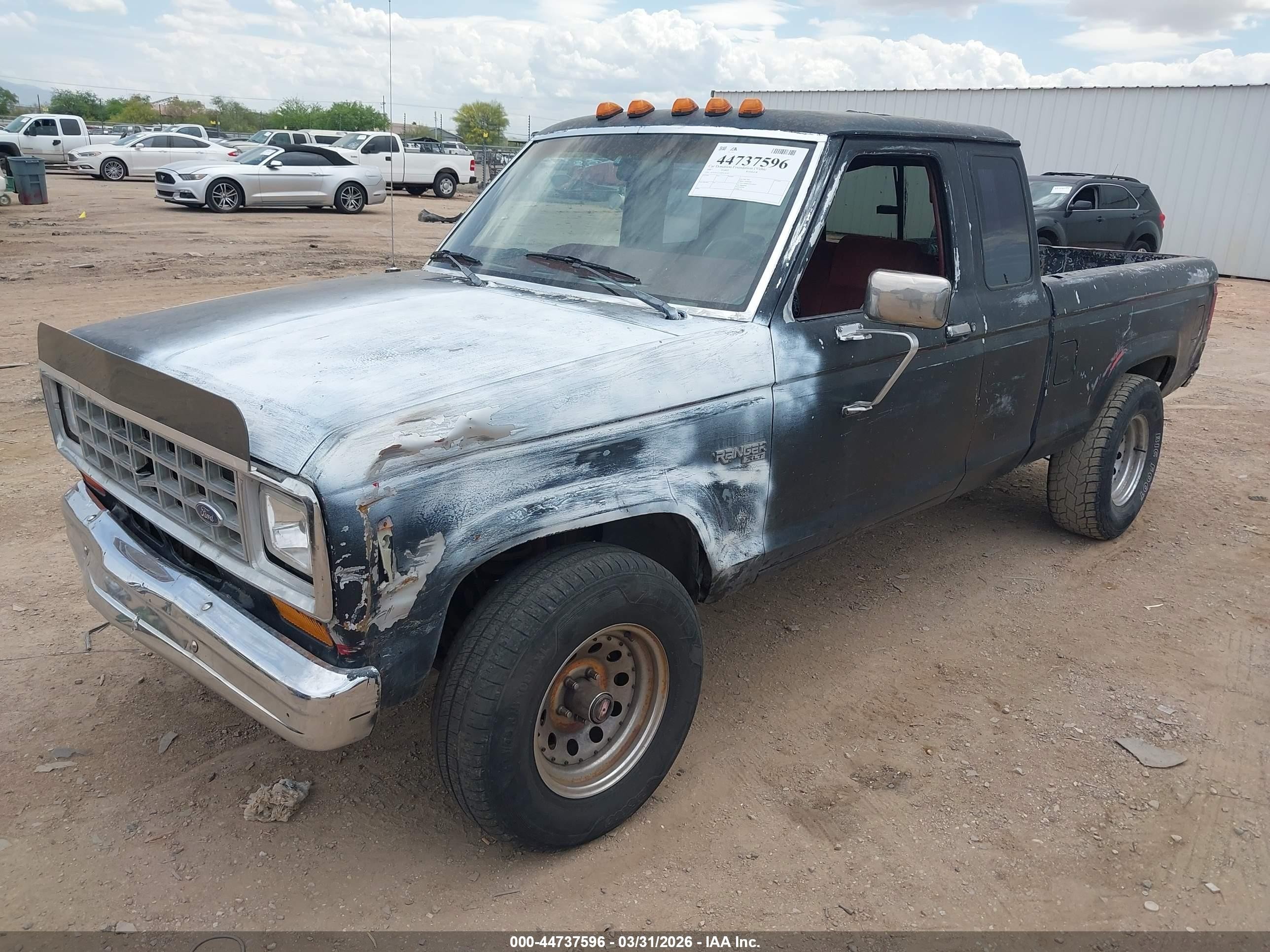1987 Ford Ranger Super Cab Black vin: 1FTCR15T1HPA24743