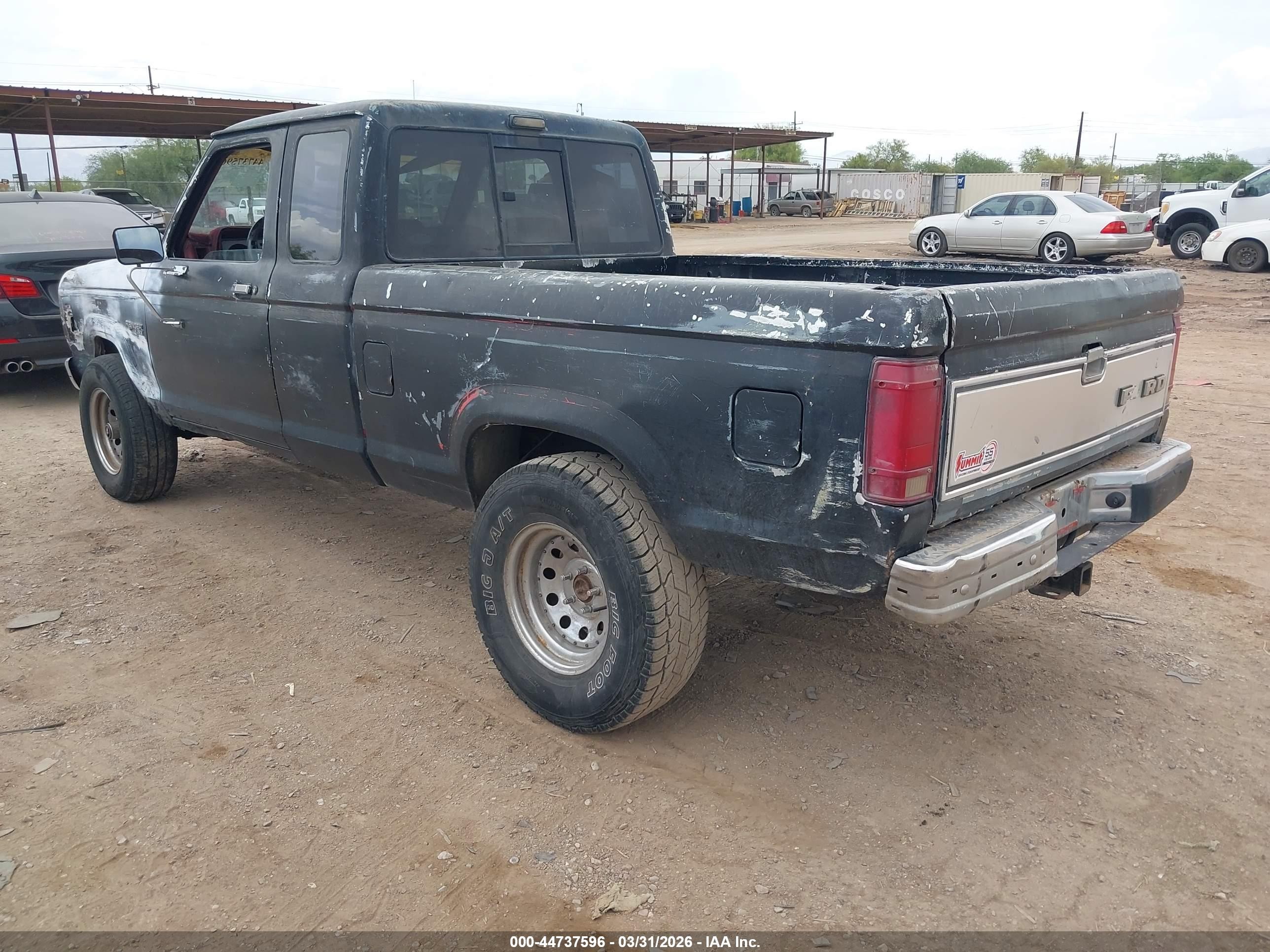 1987 Ford Ranger Super Cab Black vin: 1FTCR15T1HPA24743