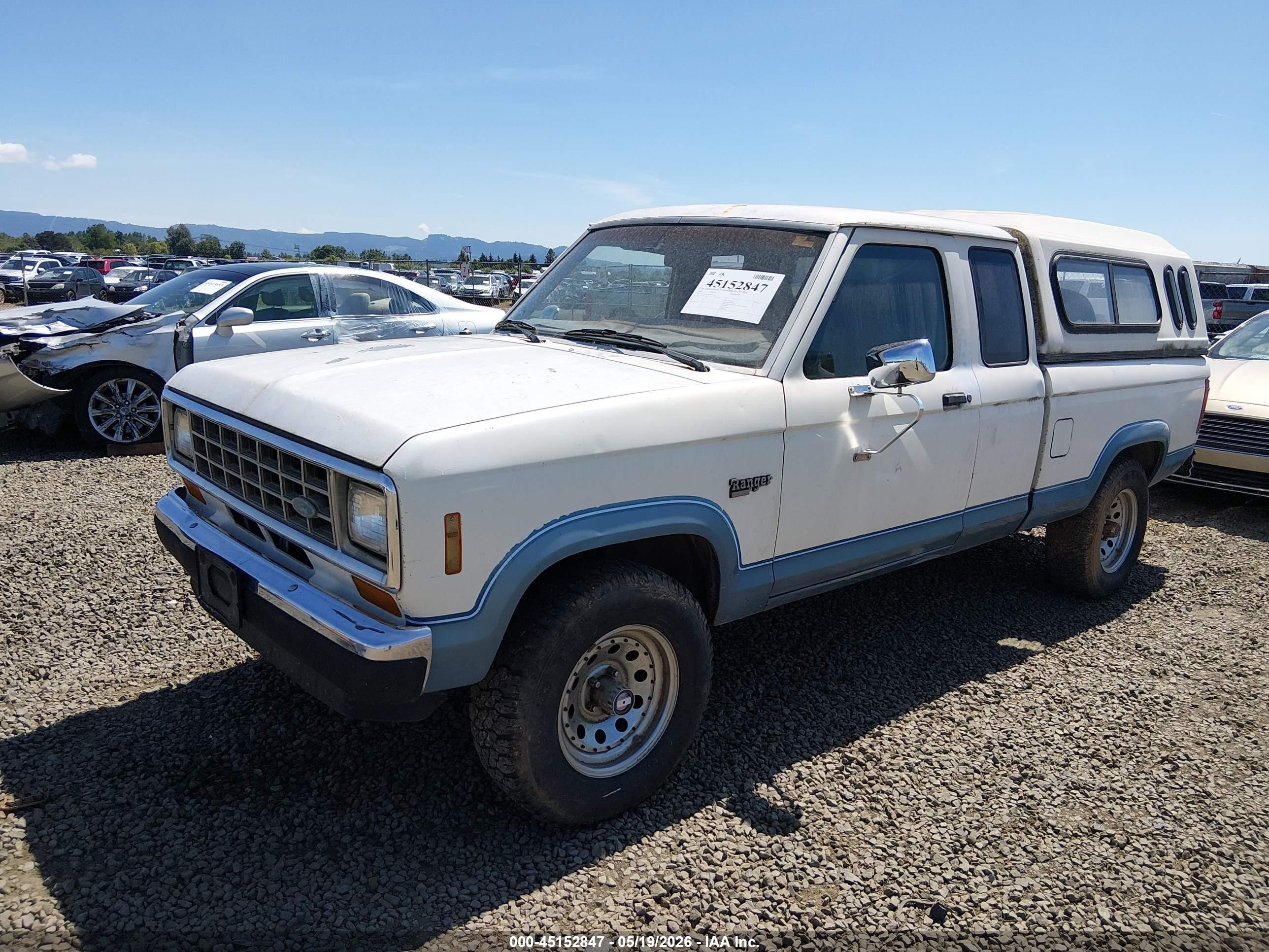 1988 Ford Ranger Super Cab White vin: 1FTCR15T1JPB23181